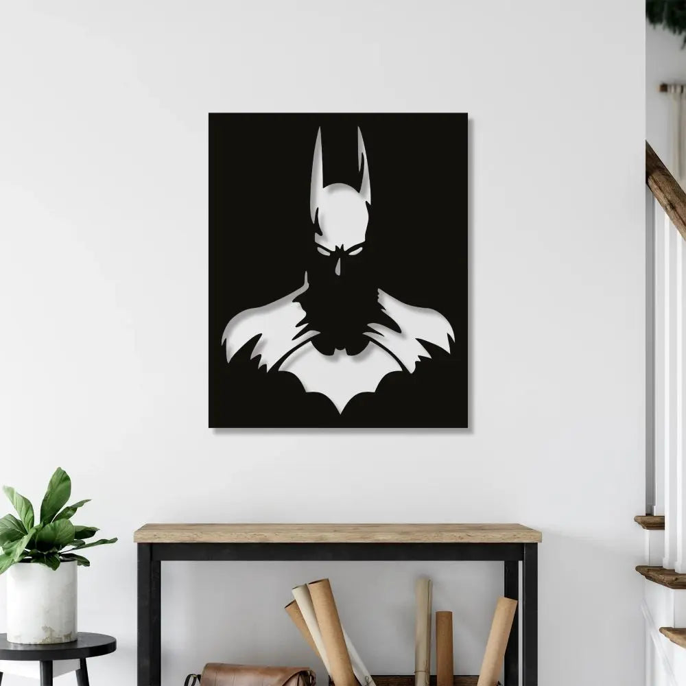 Batman Metal Duvar Dekoru Laser Artique