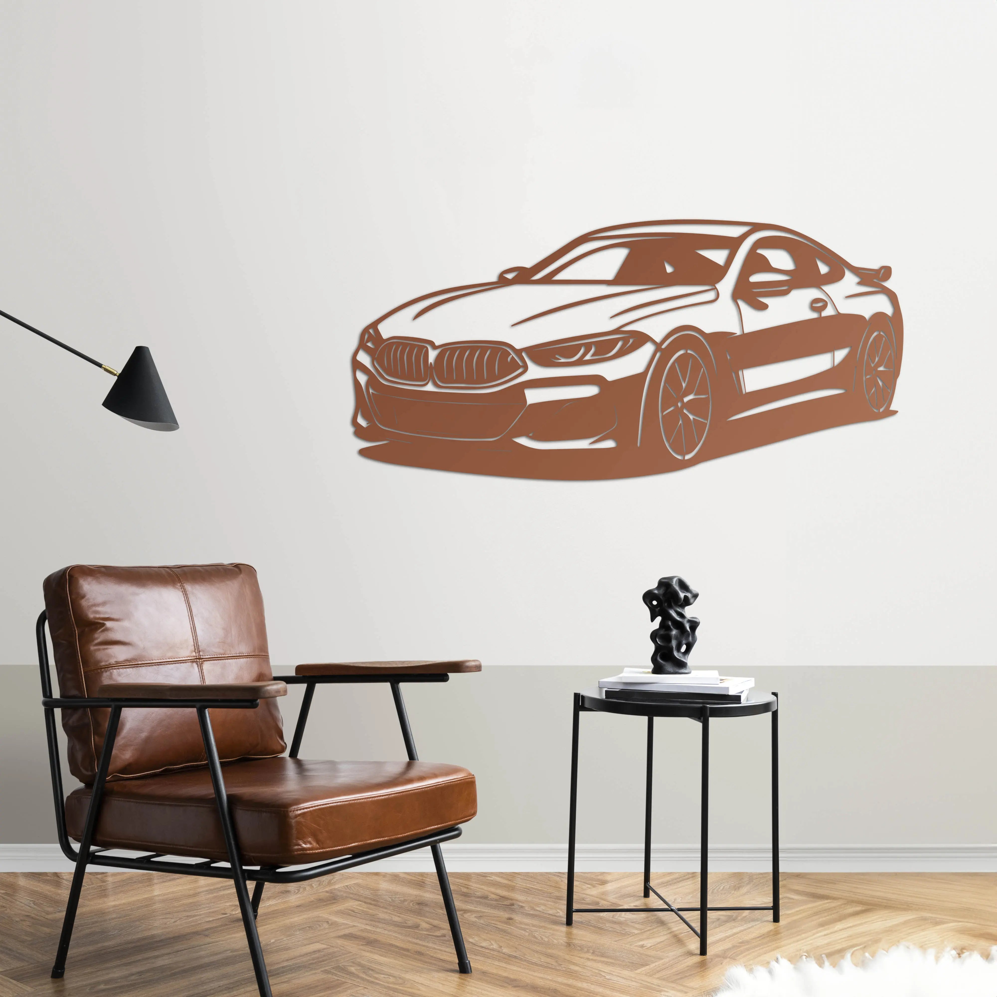 BMW 8 Serisi Coupe – Araba Metal Duvar Dekoru Laser Artique