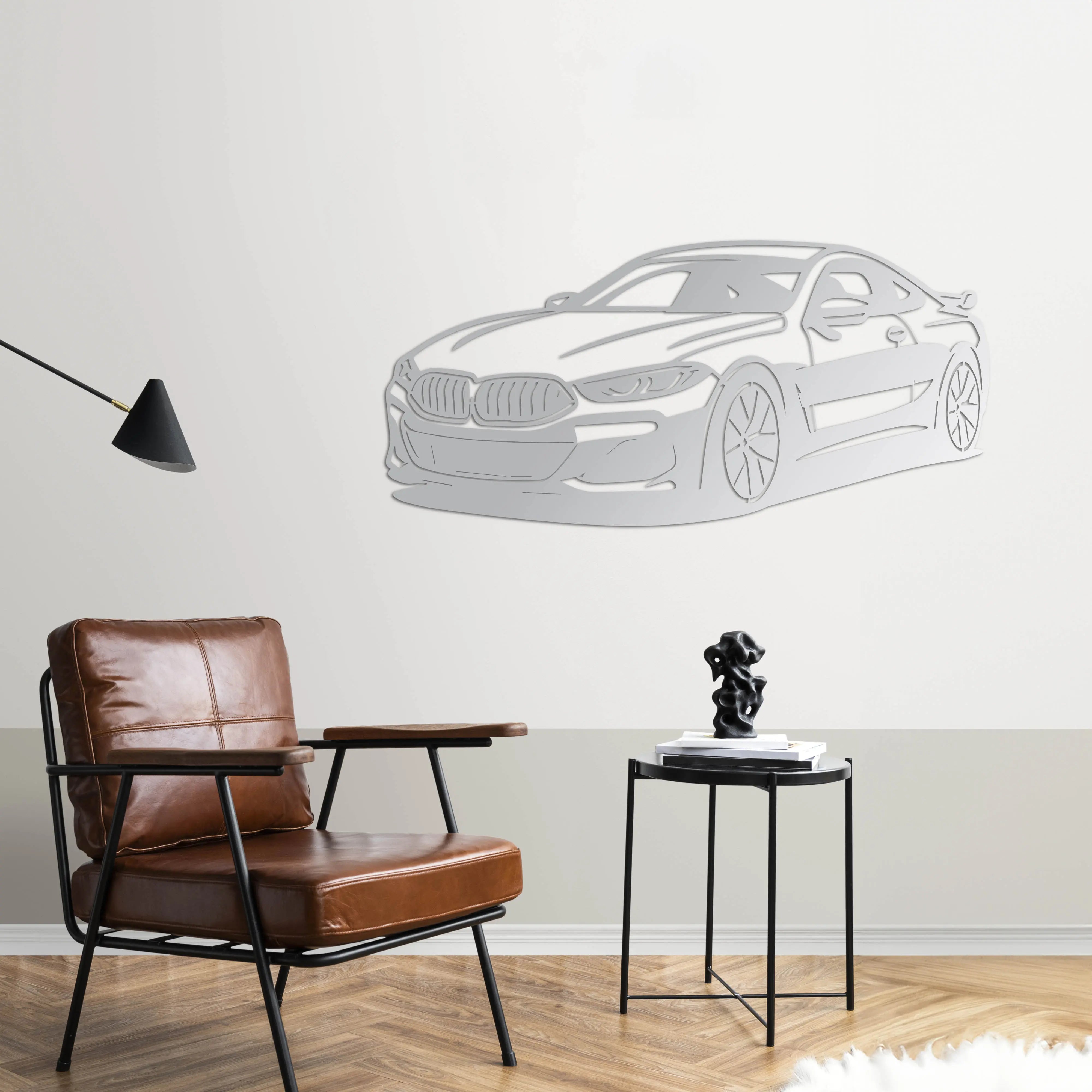 BMW 8 Serisi Coupe – Araba Metal Duvar Dekoru Laser Artique