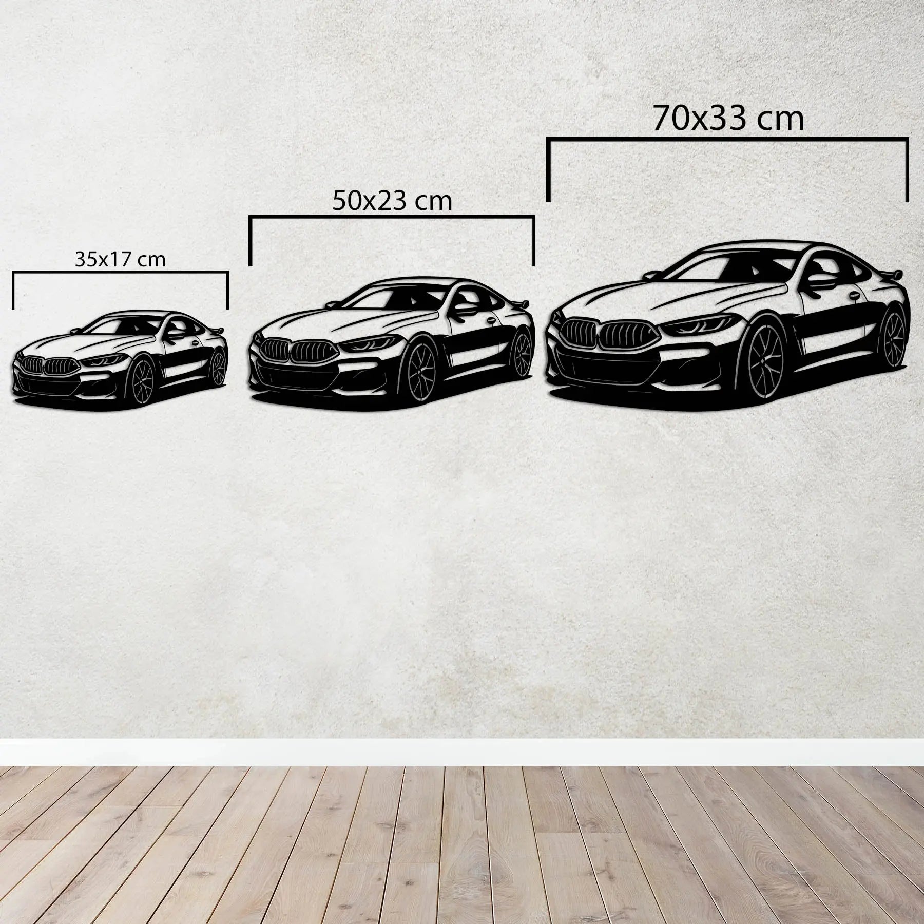 BMW 8 Serisi Coupe – Araba Metal Duvar Dekoru Laser Artique