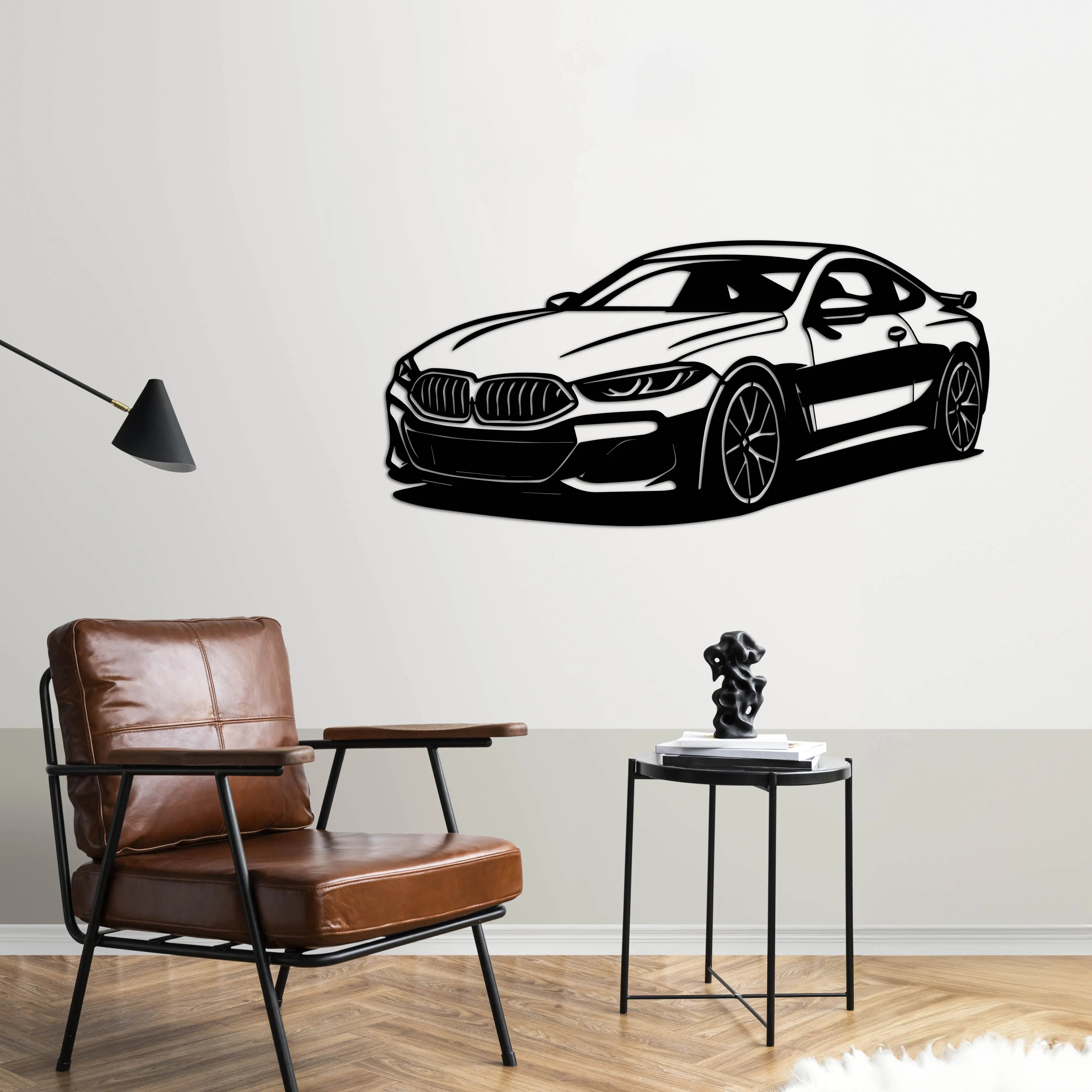 BMW 8 Serisi Coupe – Araba Metal Duvar Dekoru Laser Artique