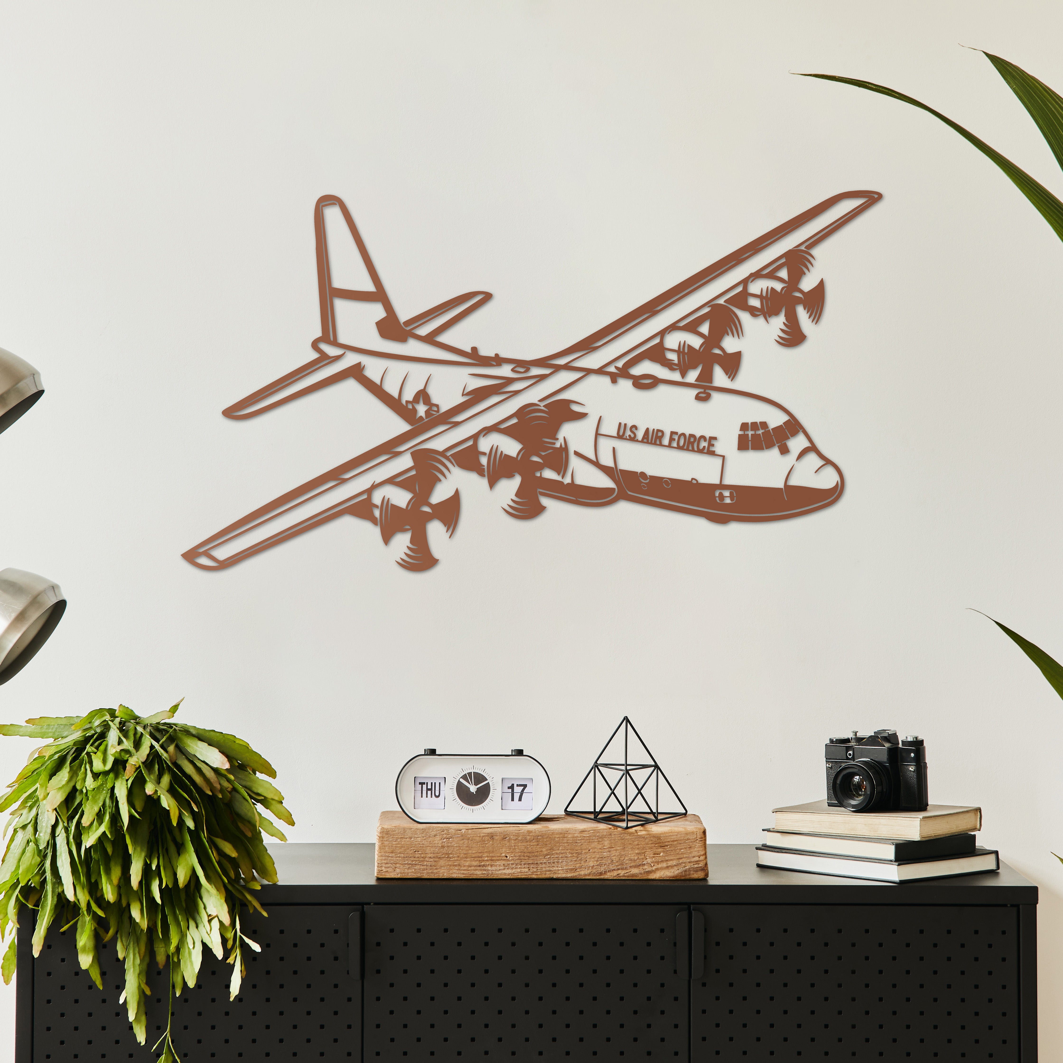 C-130 Hercules – Kargo Uçağı Metal Duvar Dekoru
