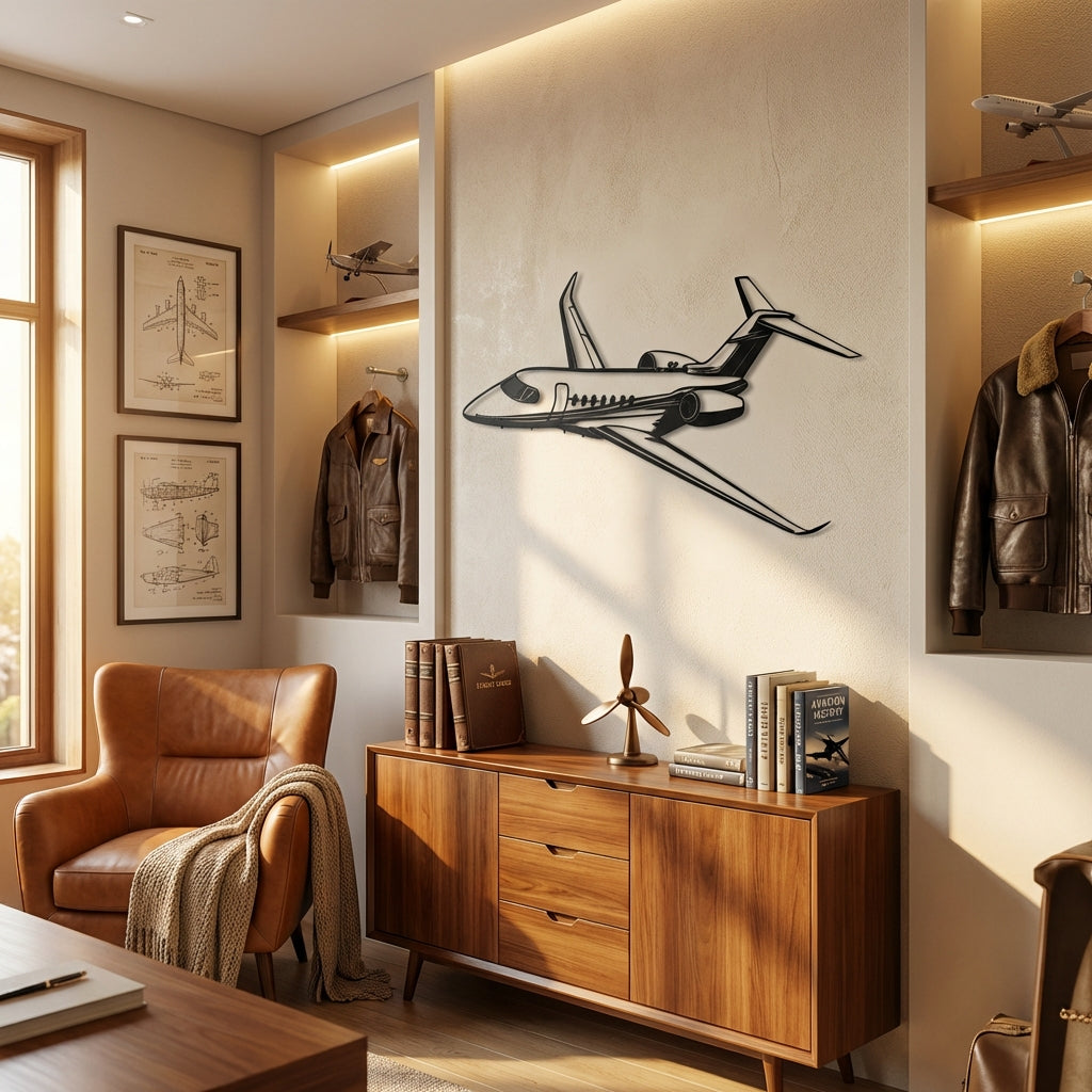 Cessna Citation Jet – Uçak Metal Duvar Dekoru