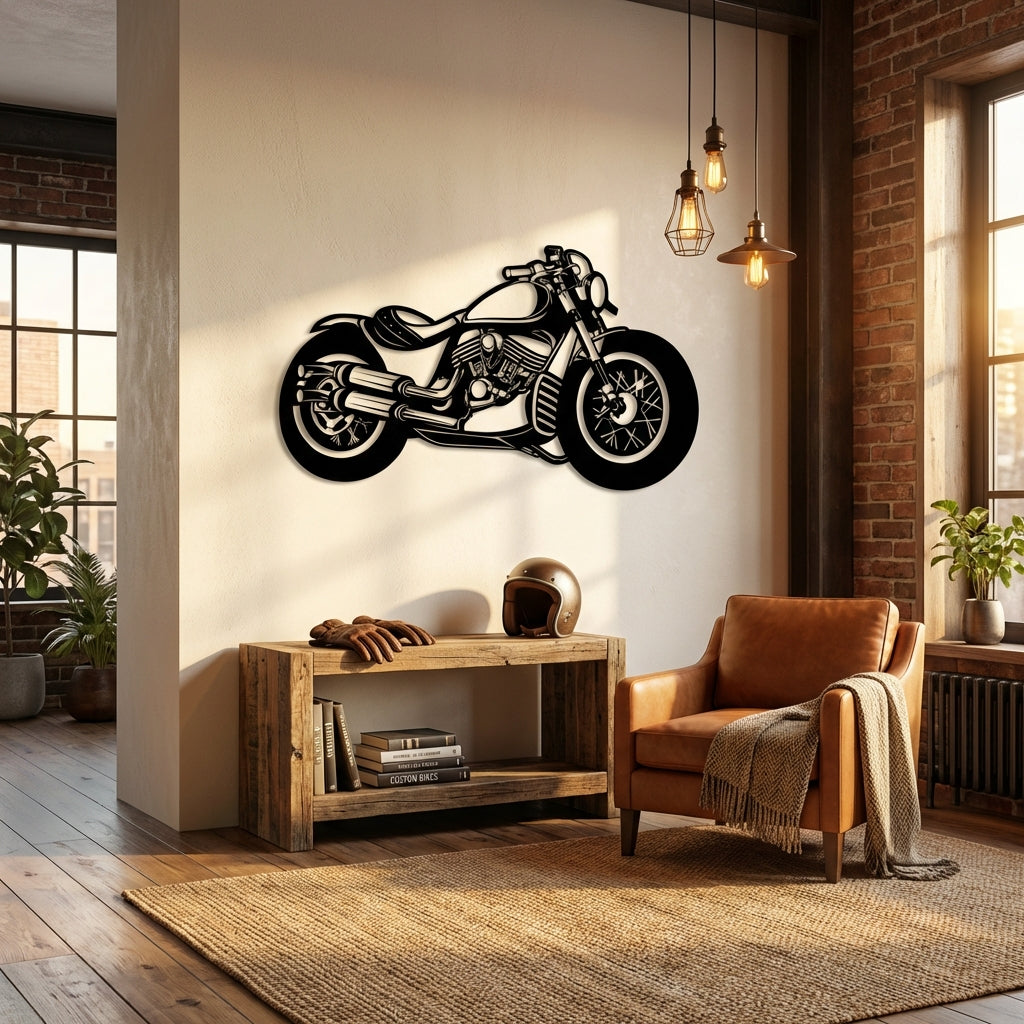 Chopper Ruh – Metal Motosiklet Duvar Dekoru