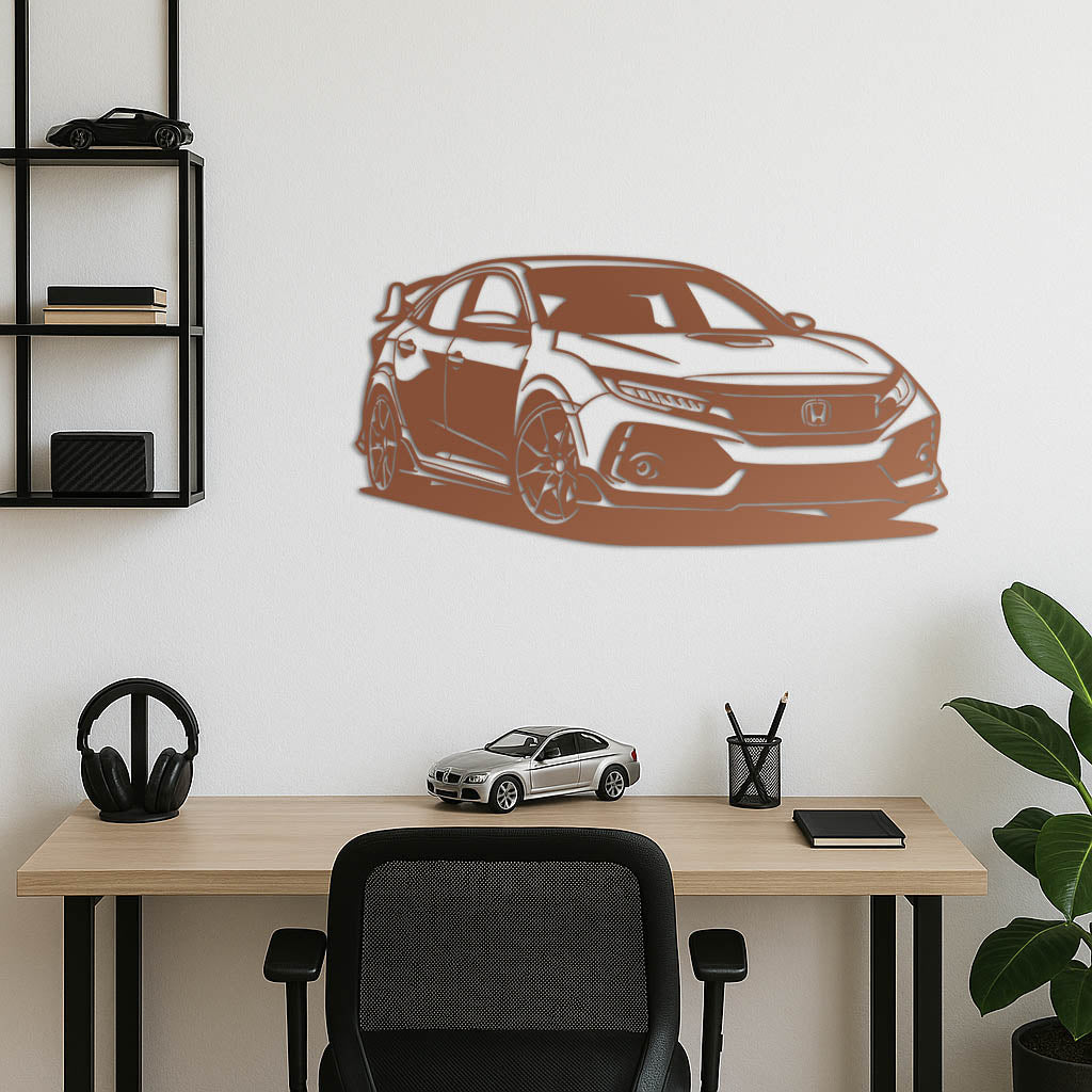 Honda Civic Type R – Araba Metal Duvar Dekoru