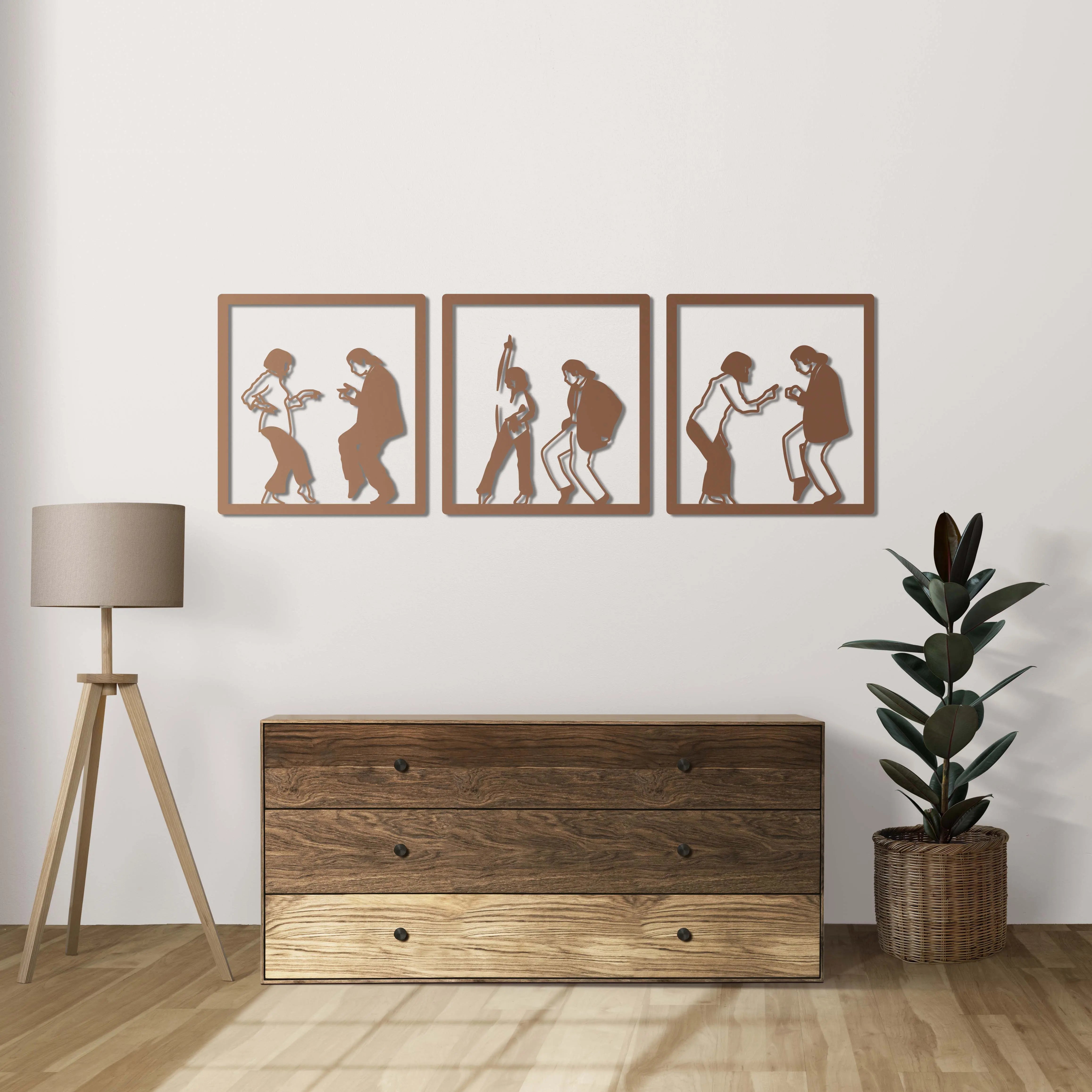 Kara Dans – Kült Kareler Serisi Metal Duvar Dekoru Laser Artique