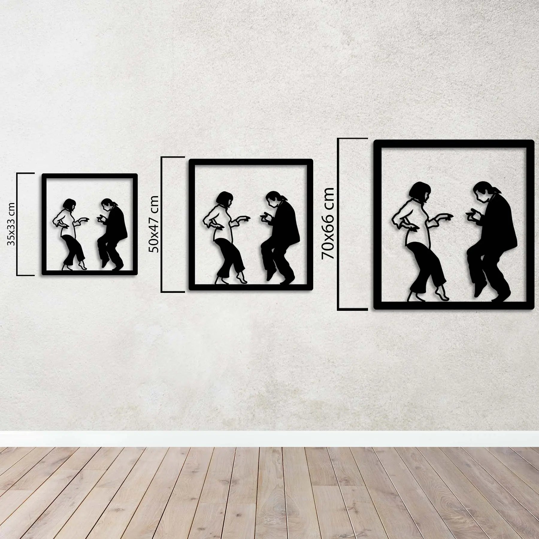 Kara Dans – Kült Kareler Serisi Metal Duvar Dekoru Laser Artique