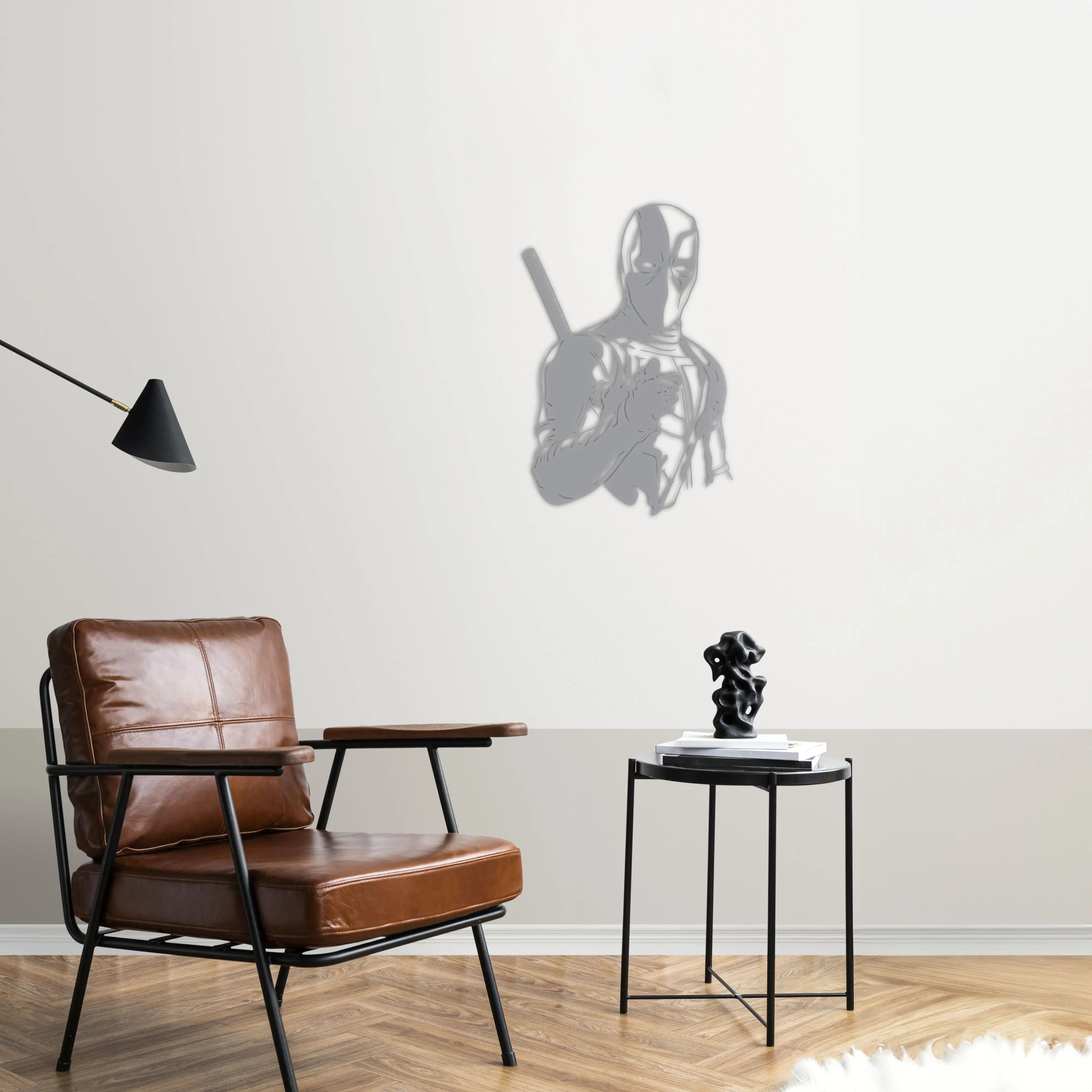 Deadpool Metal Duvar Dekoru Laser Artique