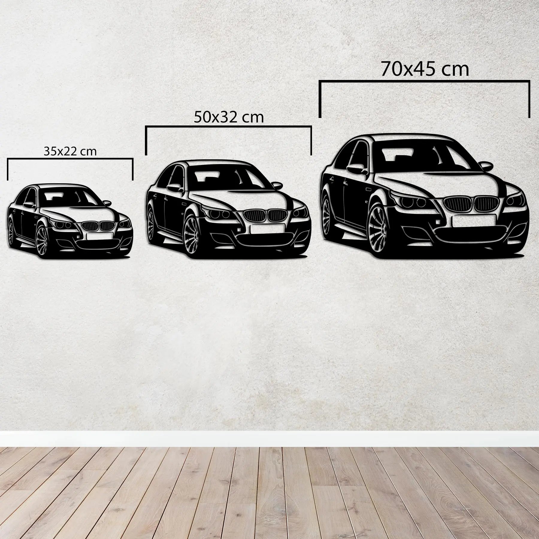 BMW E60 M5 – Araba Metal Duvar Dekoru Laser Artique