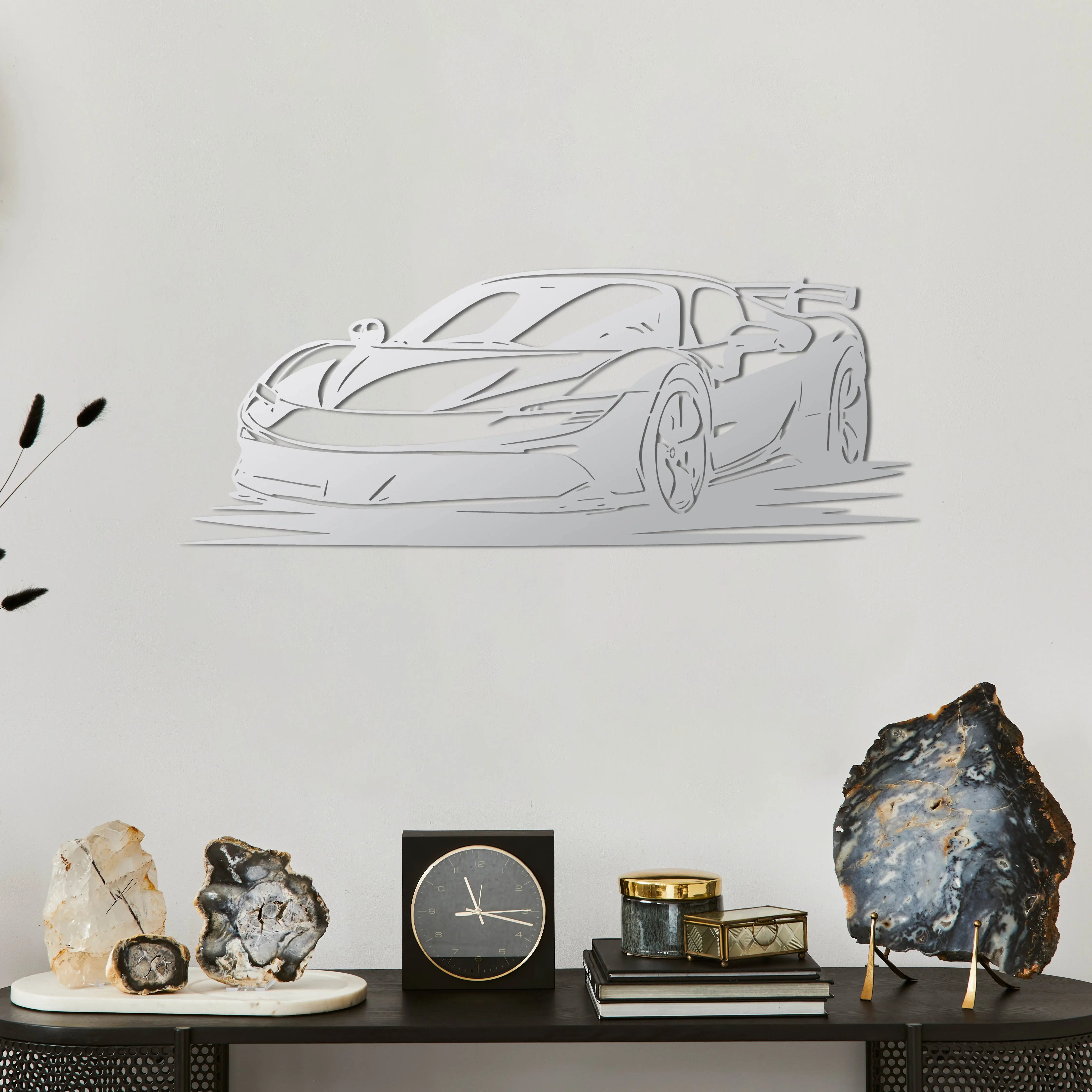 Ferrari SF90 Stradale – Araba Metal Duvar Dekoru Laser Artique