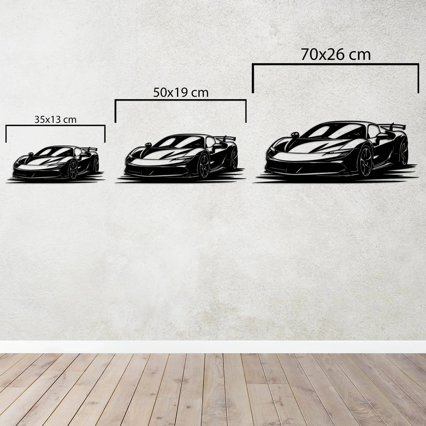 Ferrari SF90 Stradale – Araba Metal Duvar Dekoru Laser Artique