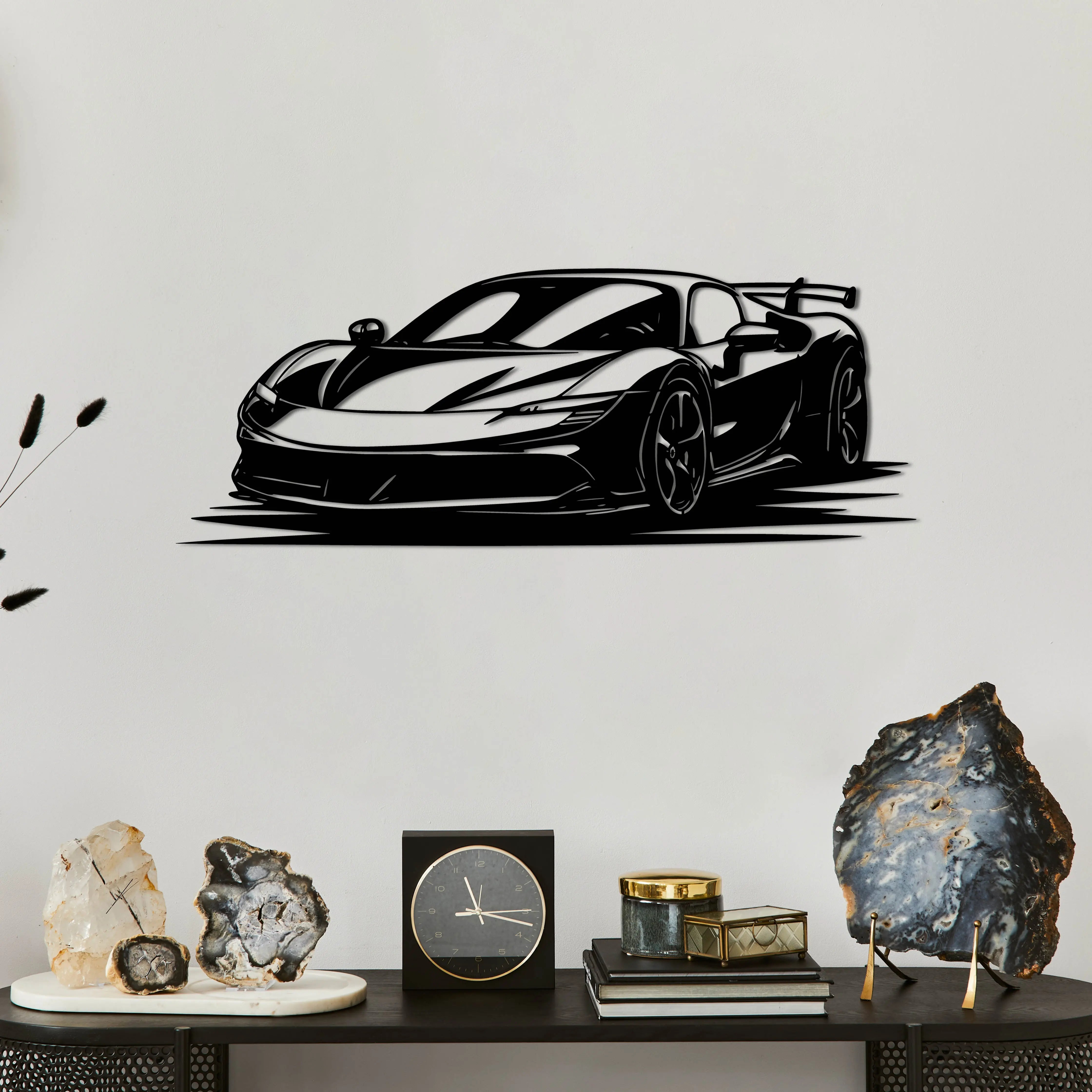 Ferrari SF90 Stradale – Araba Metal Duvar Dekoru Laser Artique