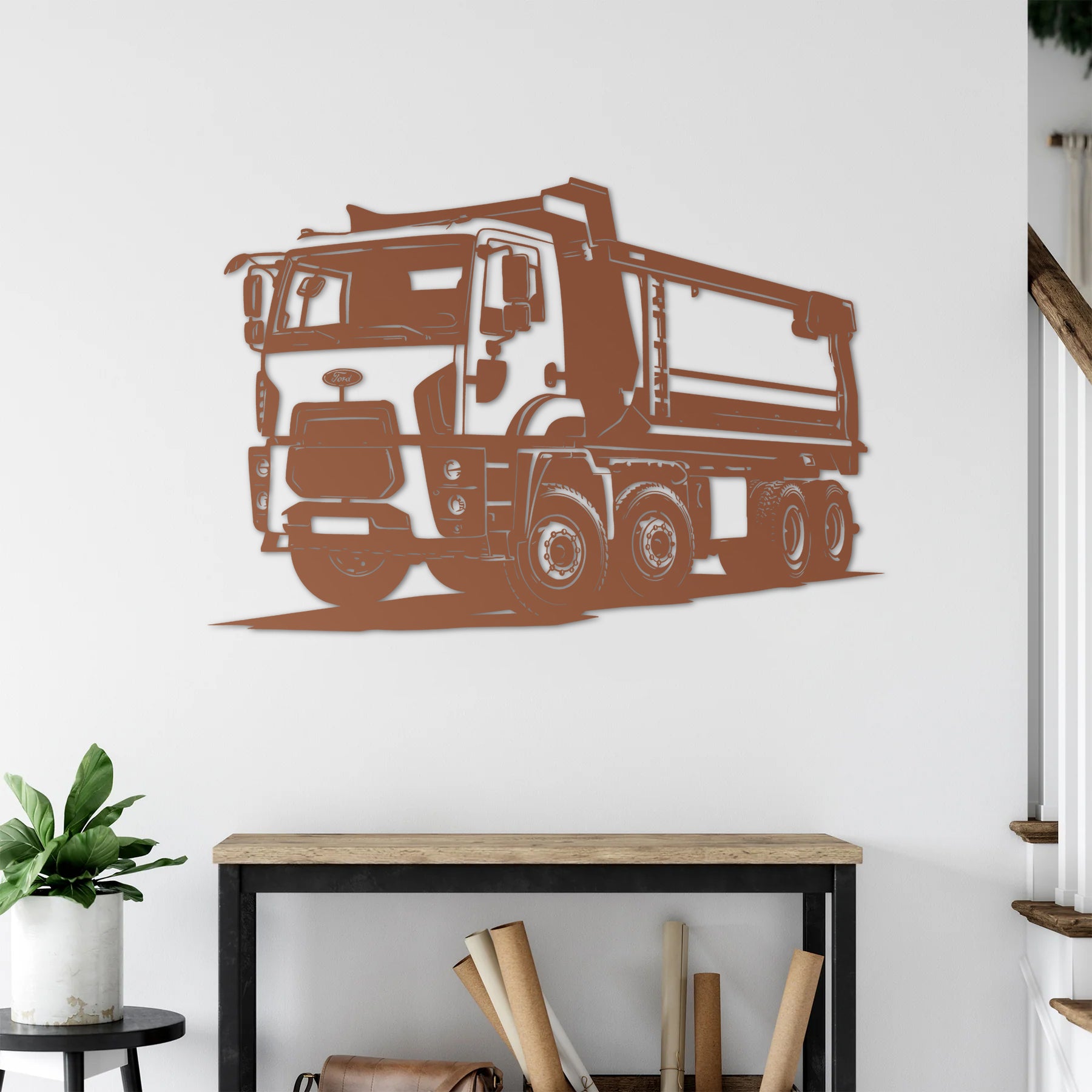 Ford Trucks 4142D Damper – Kamyon Metal Duvar Dekoru