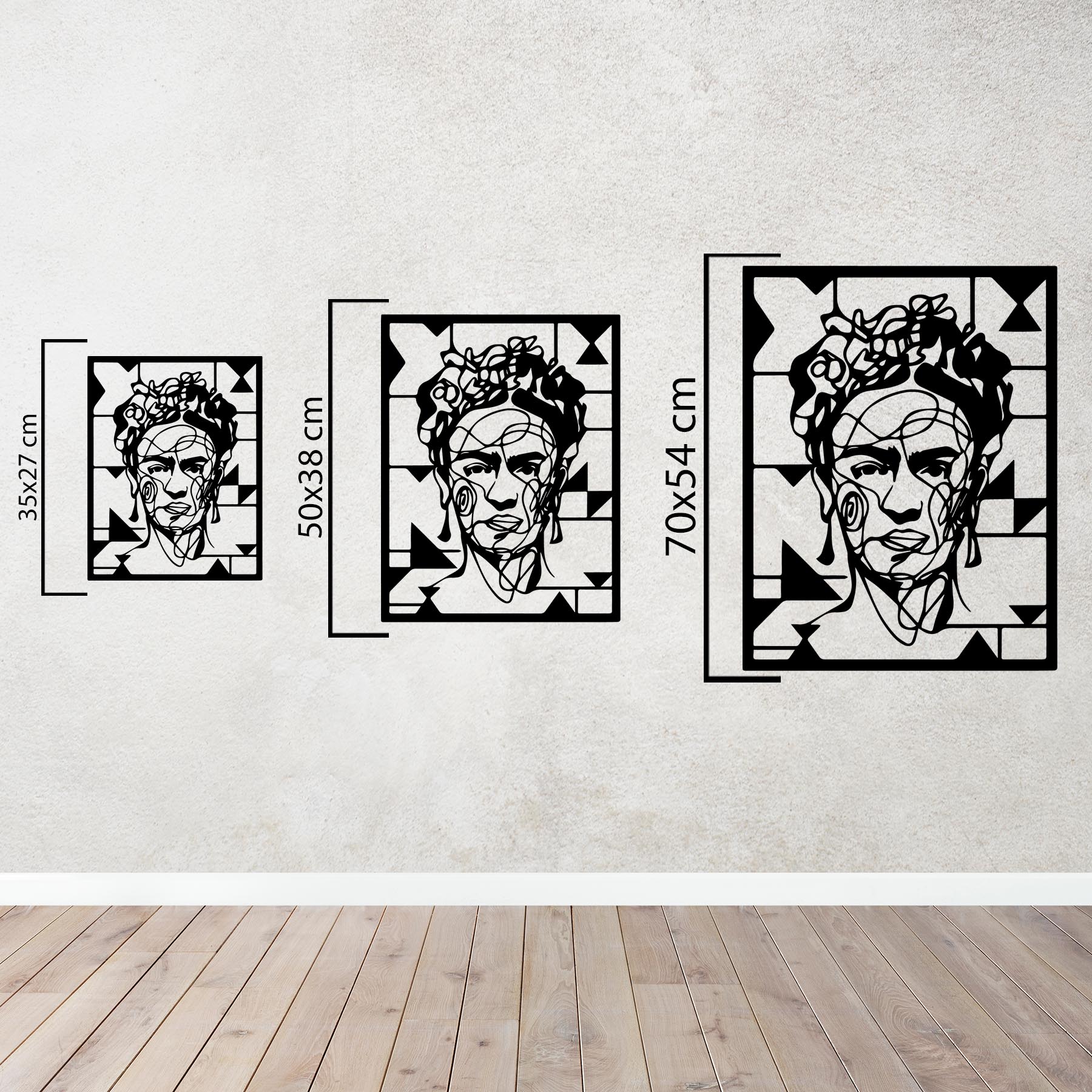 Sanatsal Frida Kahlo – Metal Duvar Dekoru