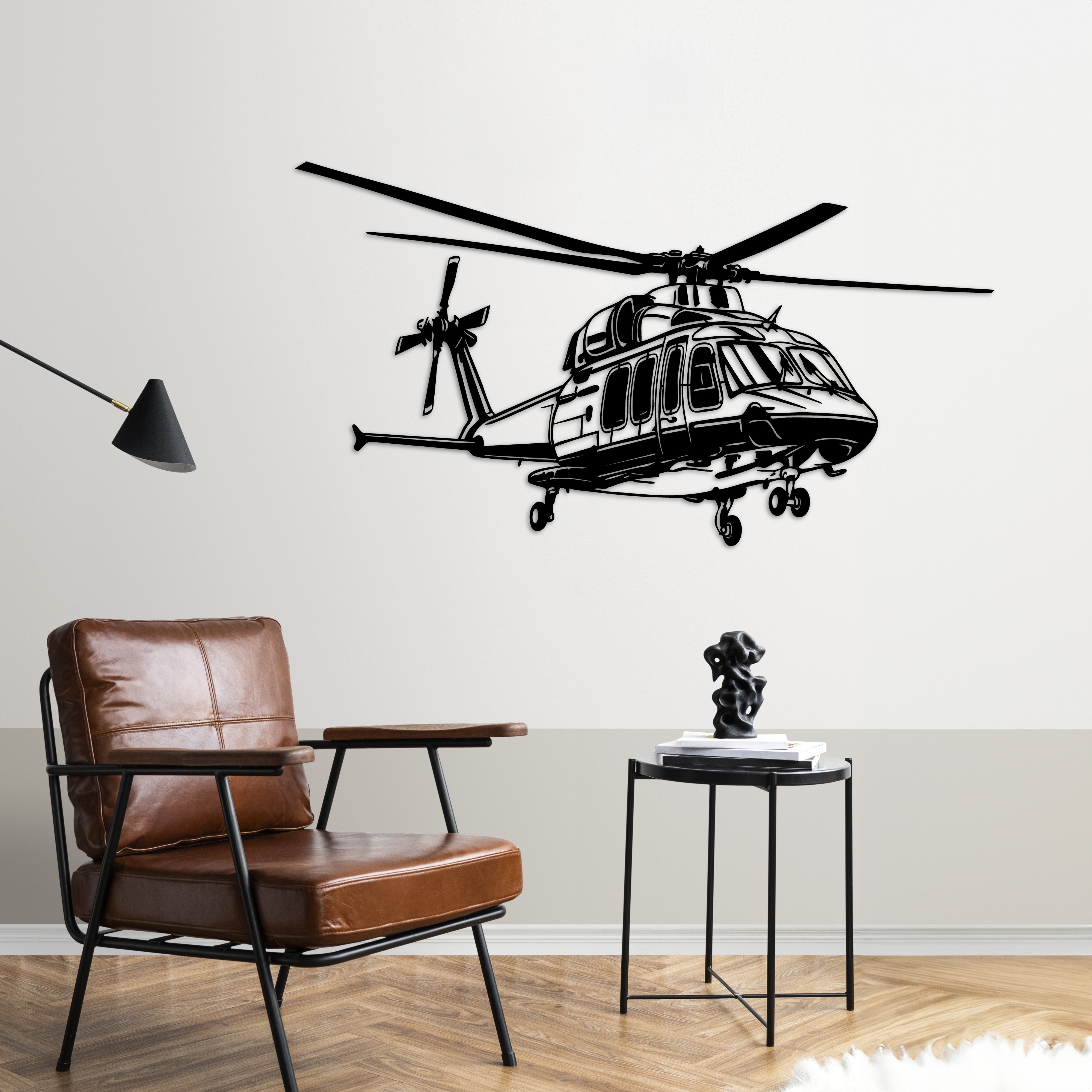 GÖKBEY – Yerli Helikopter Metal Duvar Dekoru