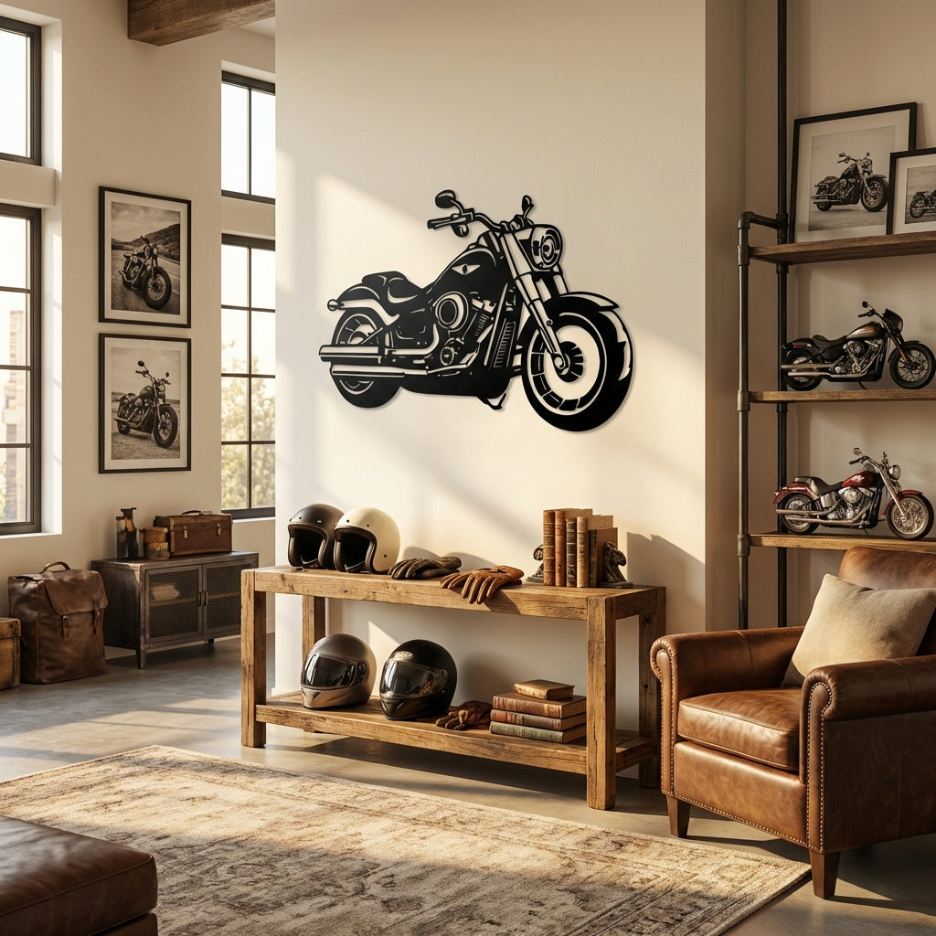 Harley-Davidson Motor Metal Duvar Dekoru