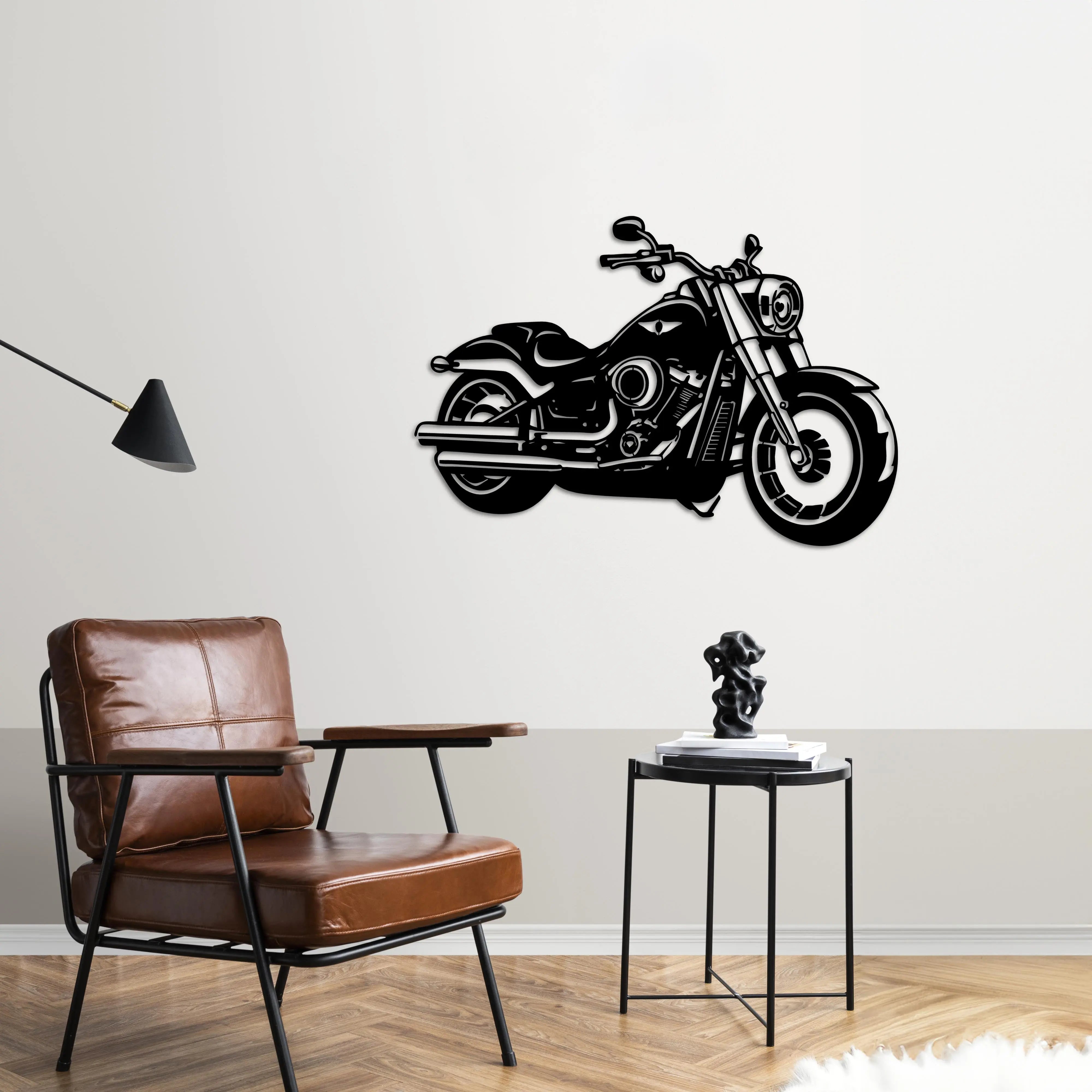 Harley-Davidson – Motor Metal Duvar Dekoru Laser Artique