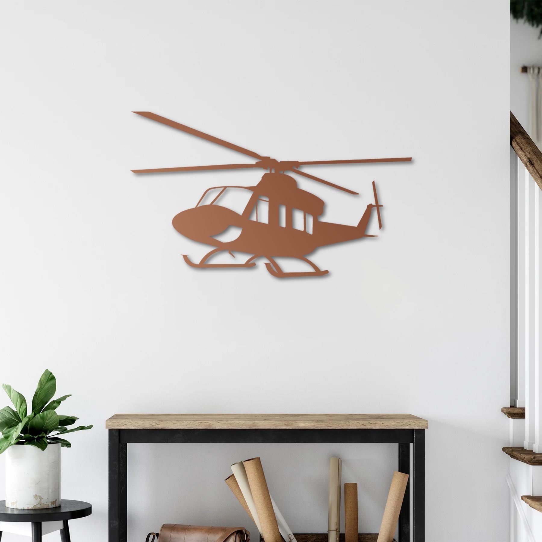 Huey UH-1 – Helikopter Metal Duvar Dekoru