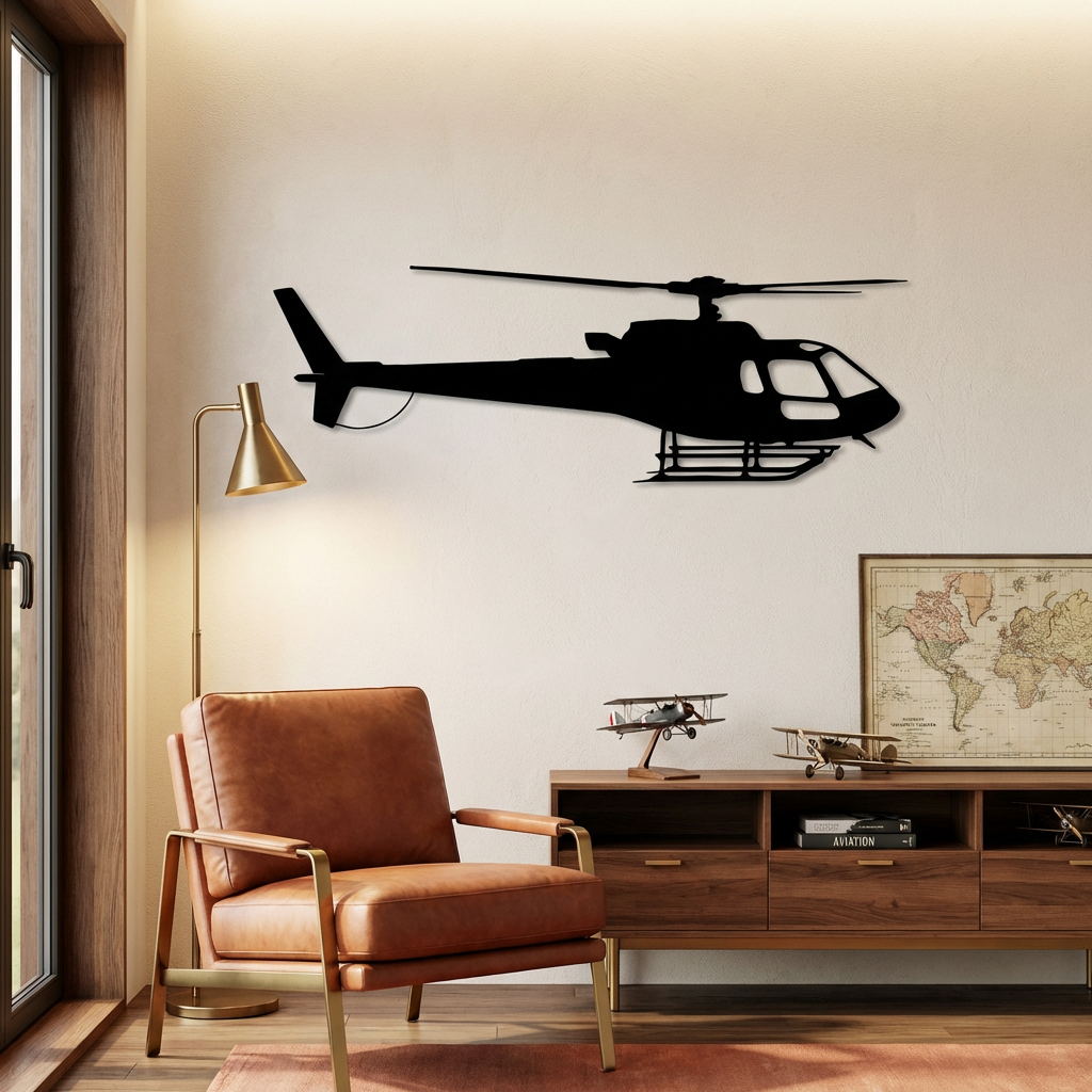 Airbus H125 – Helikopter Metal Duvar Dekoru