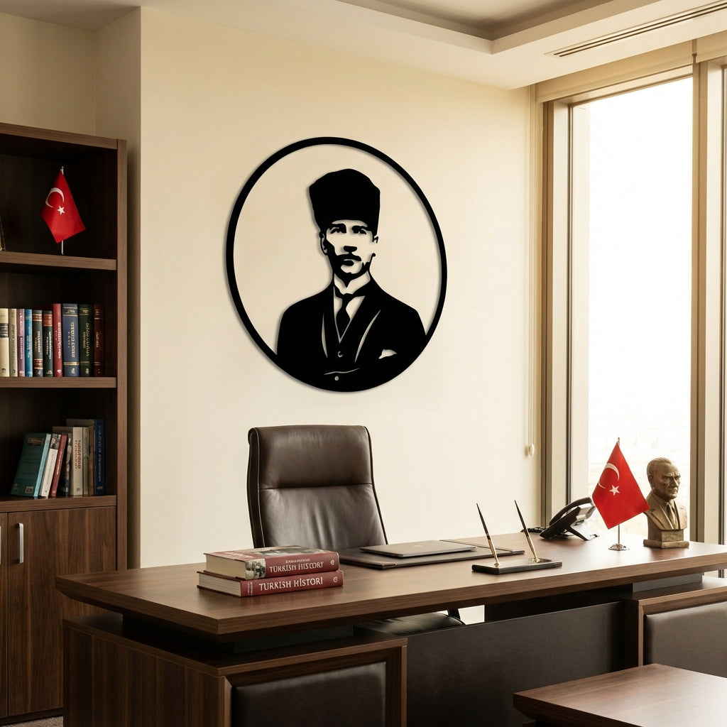Ölümsüz Lider: Atatürk Metal Duvar Dekoru