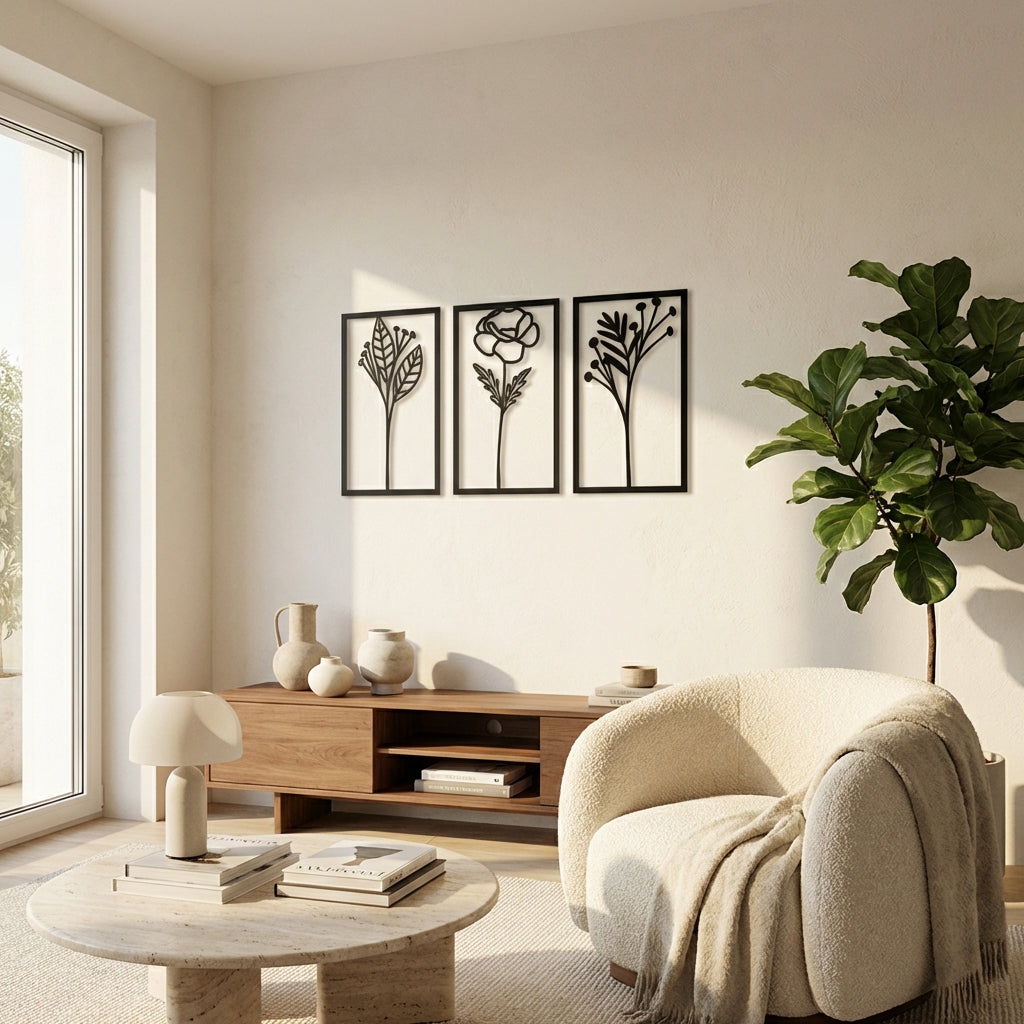 Baharın Uyanışı Metal Duvar Dekoru