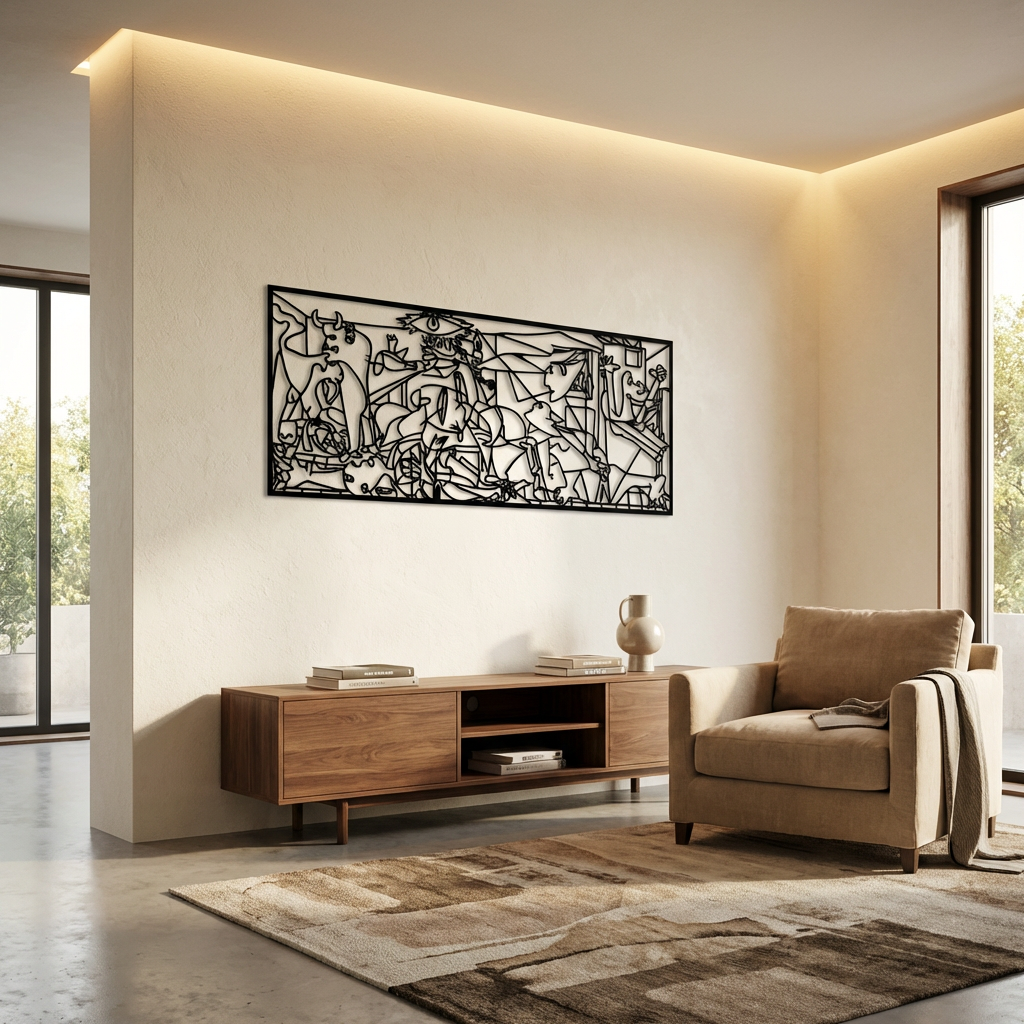 Guernica Sessiz Çığlık Metal Duvar Dekoru