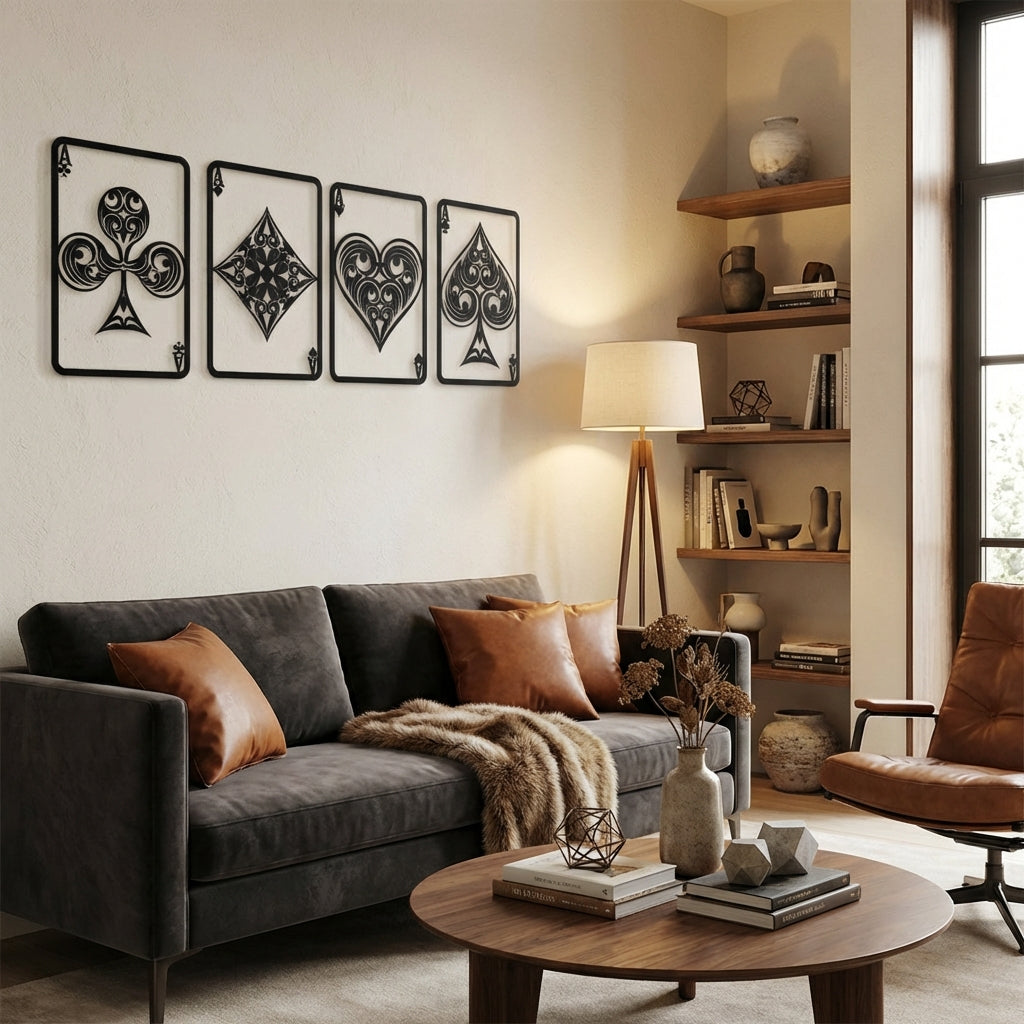 Şansın Asları Metal Duvar Dekoru