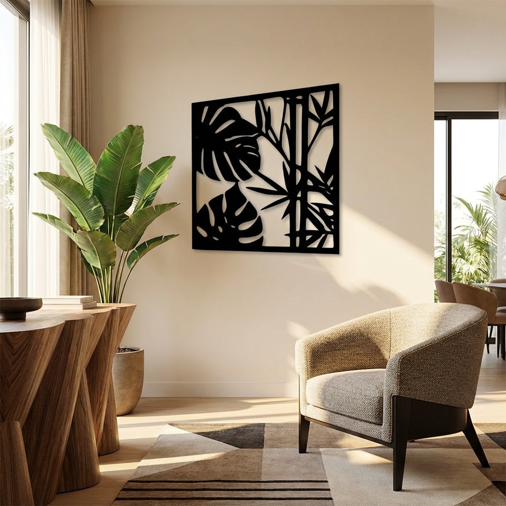 Yaprak Dansı Metal Duvar Dekoru