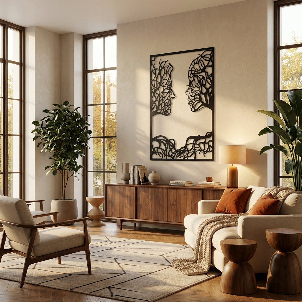 Yansıyan Ruhlar Metal Duvar Dekoru