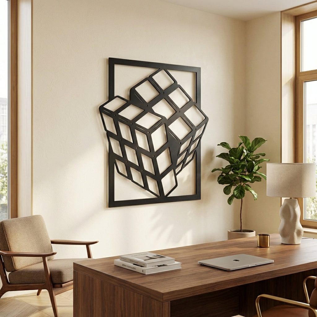 Zihin Küpü Metal Duvar Dekoru