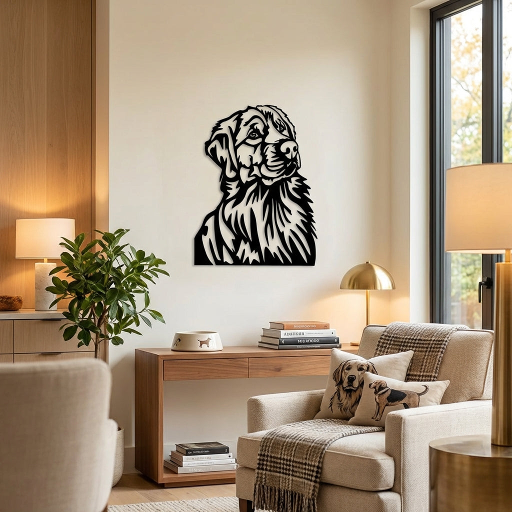 Golden Sadık Dost Metal Duvar Dekoru