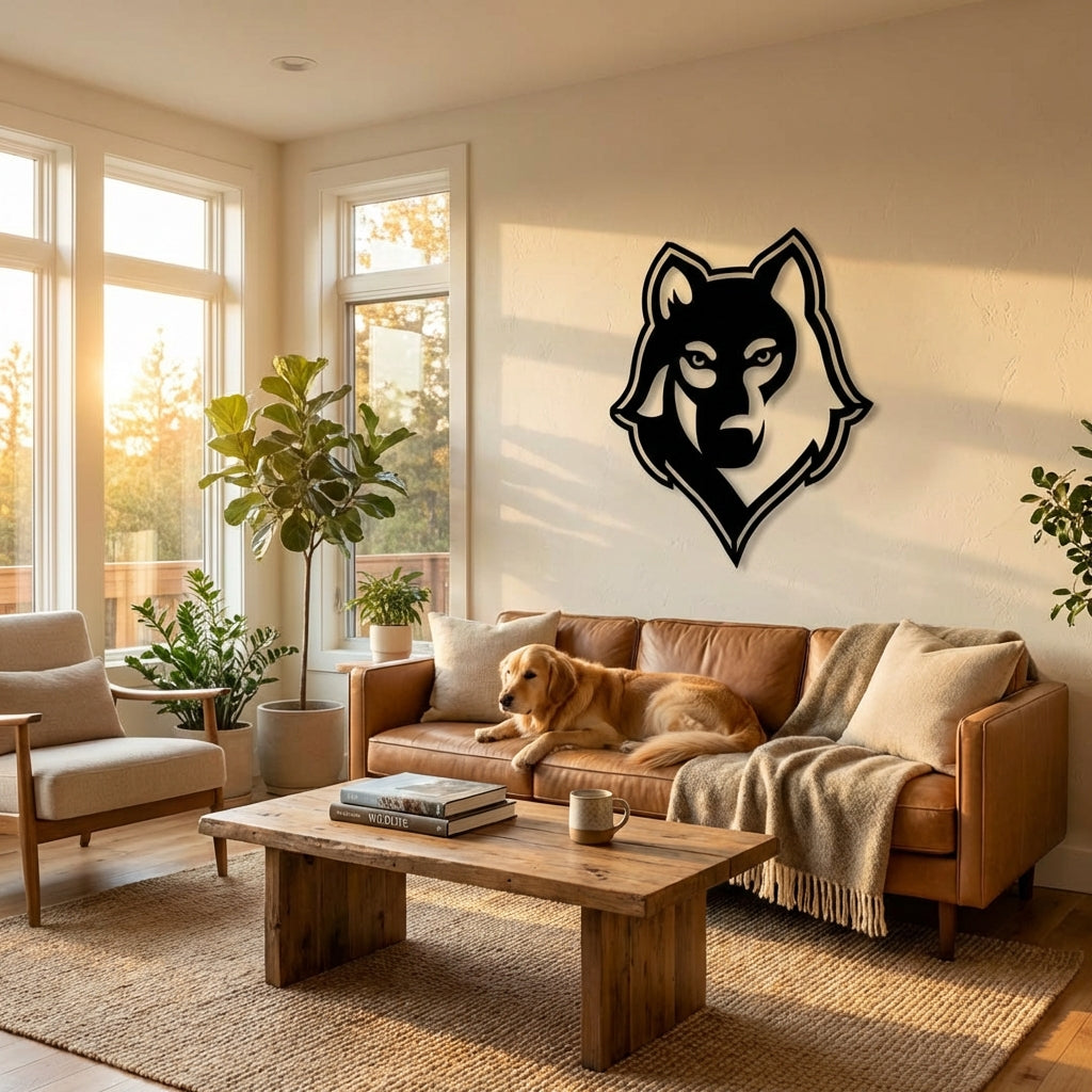 Vahşi Ruh Kurt Metal Duvar Dekoru