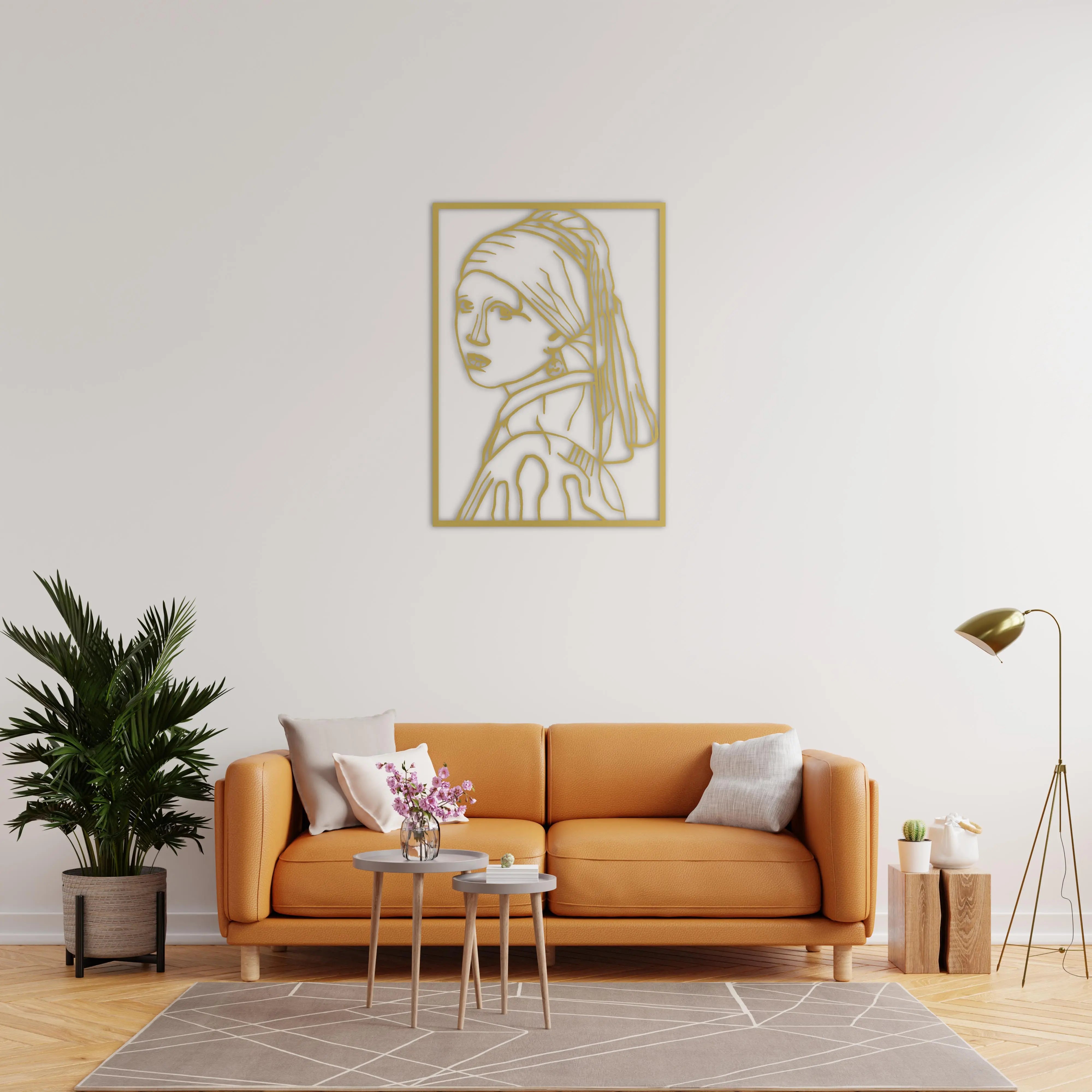 Bakışın Sessizliği Metal Duvar Dekoru Laser Artique