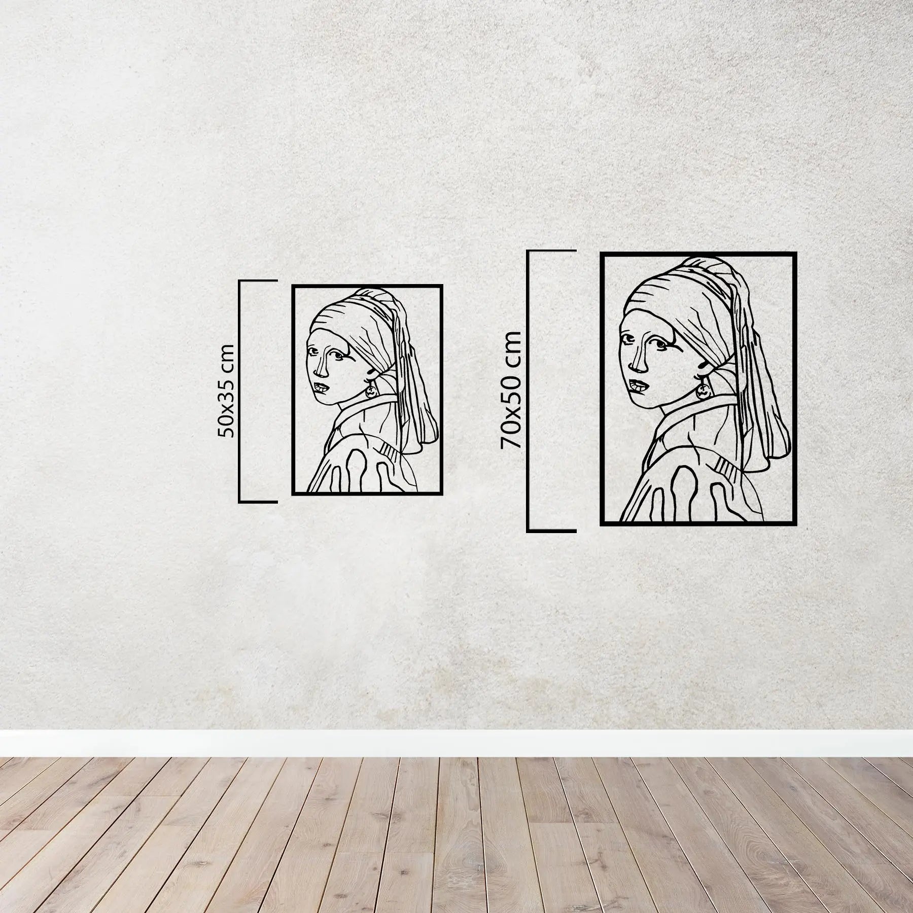 Bakışın Sessizliği Metal Duvar Dekoru Laser Artique