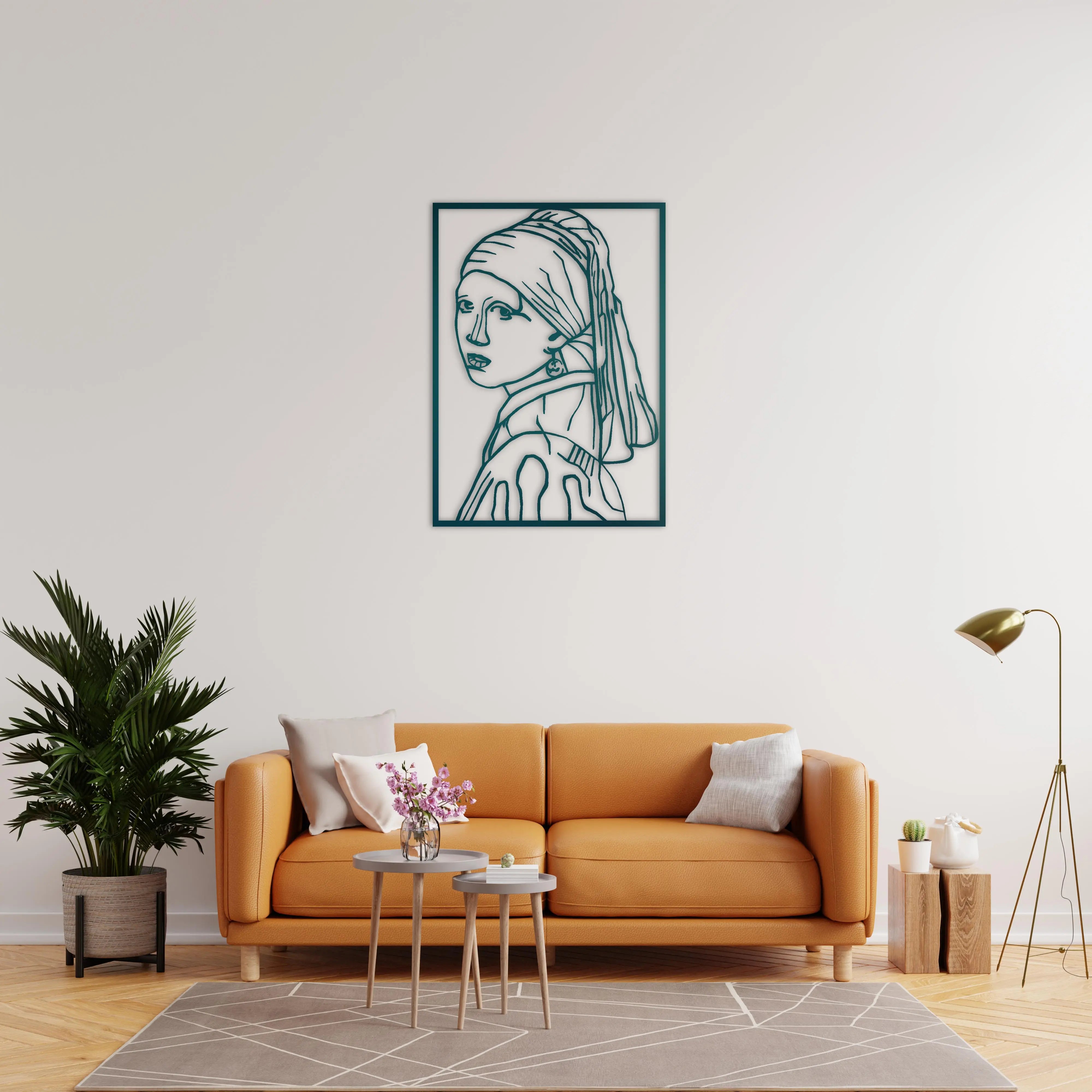 Bakışın Sessizliği Metal Duvar Dekoru Laser Artique