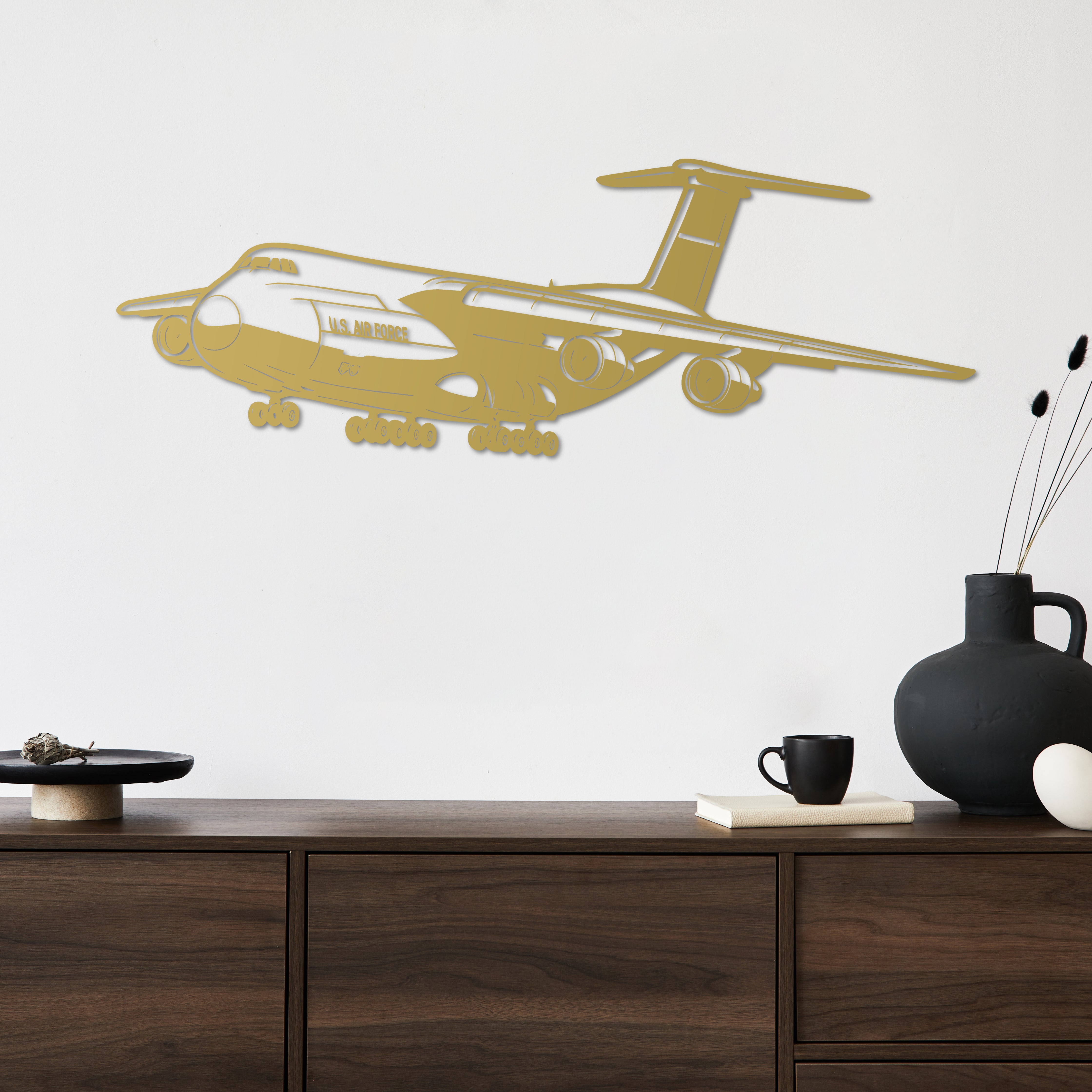 C-5 Galaxy – Kargo Uçağı Metal Duvar Dekoru