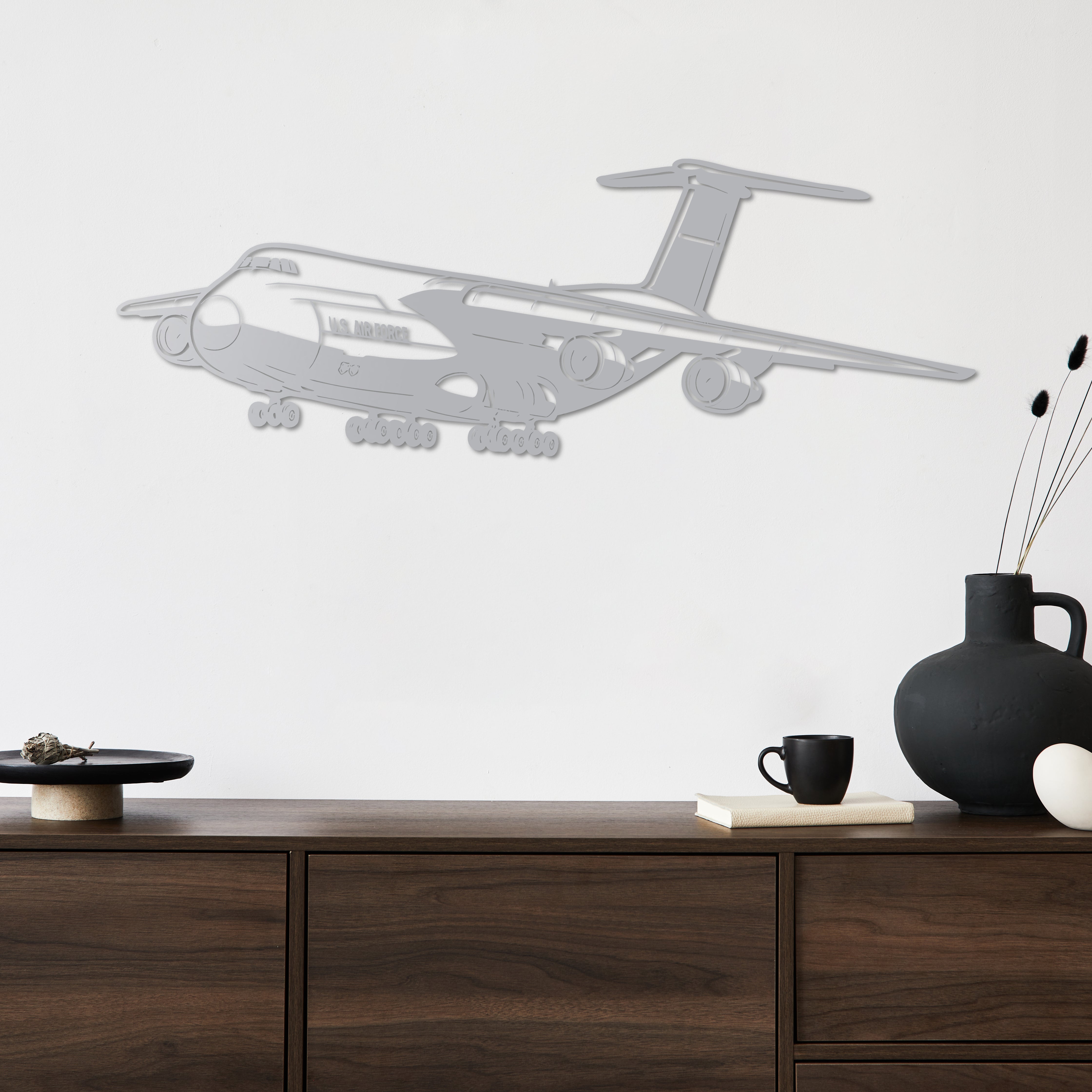 C-5 Galaxy – Kargo Uçağı Metal Duvar Dekoru