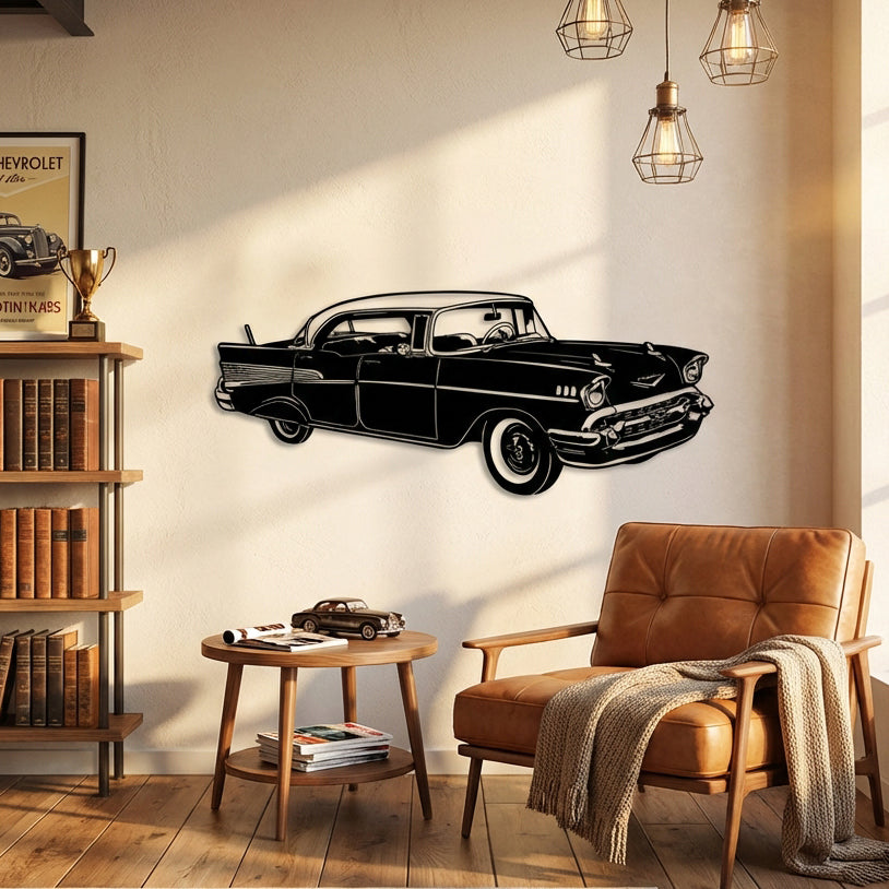 Retro Klasik Araba – Araba Metal Duvar Dekoru