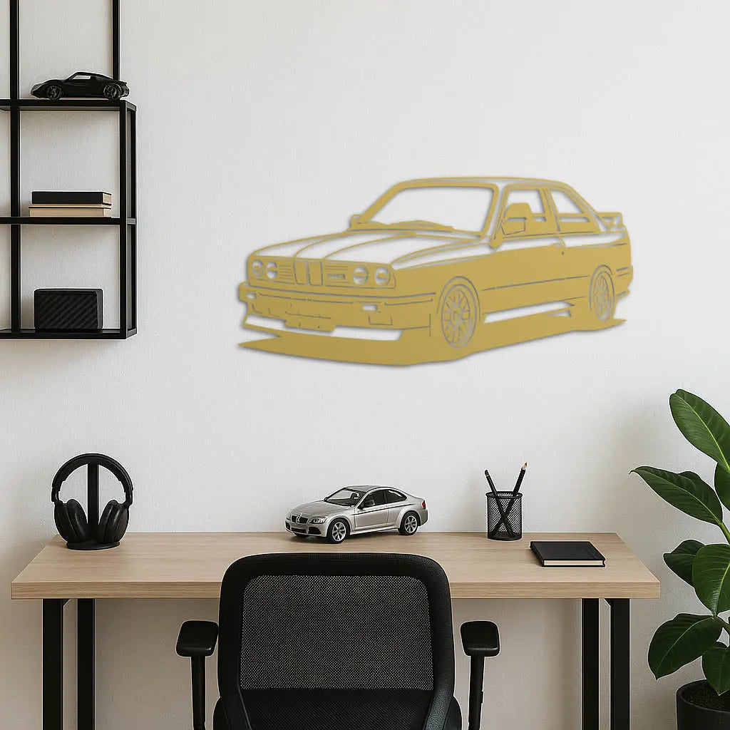 BMW E30 M3 – Araba Metal Duvar Dekoru Laser Artique