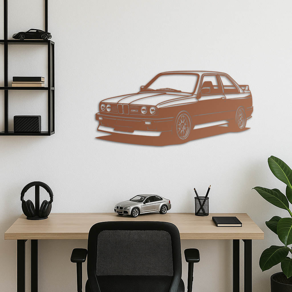 BMW E30 M3 – Araba Metal Duvar Dekoru