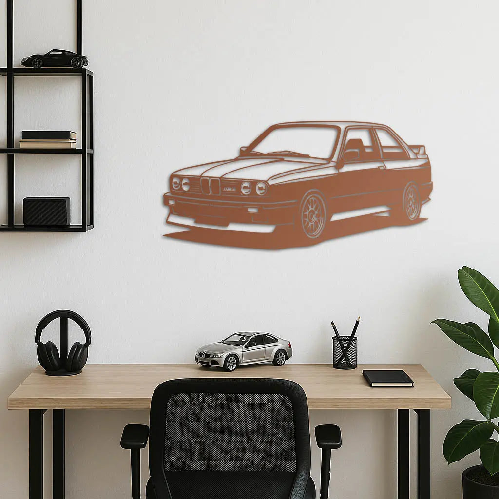 BMW E30 M3 – Araba Metal Duvar Dekoru Laser Artique