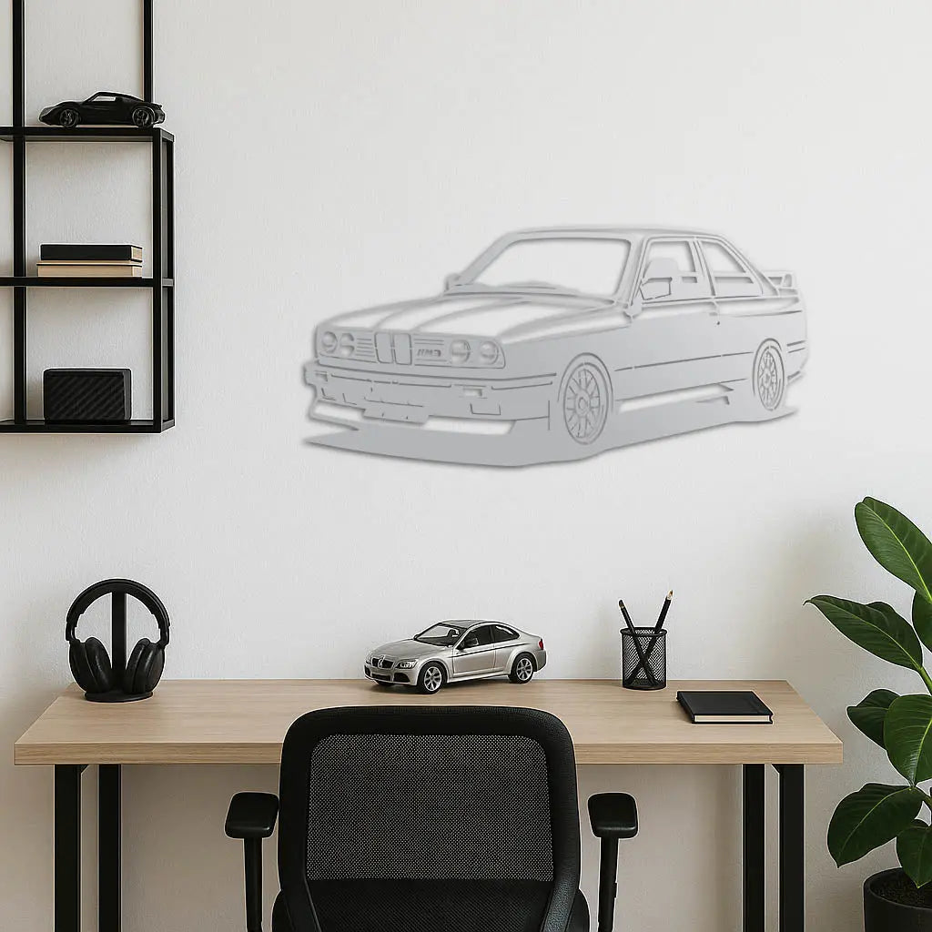 BMW E30 M3 – Araba Metal Duvar Dekoru Laser Artique