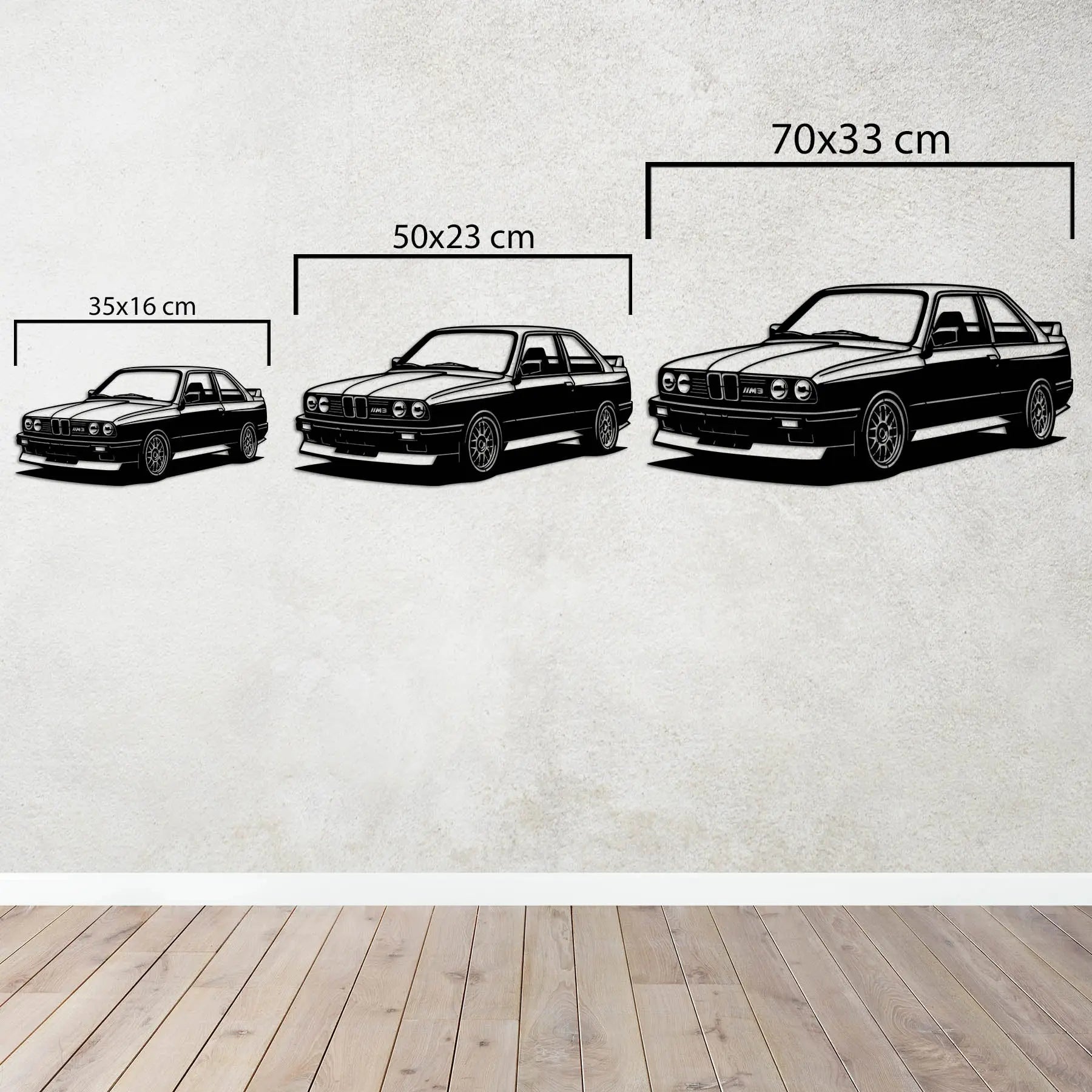 BMW E30 M3 – Araba Metal Duvar Dekoru Laser Artique