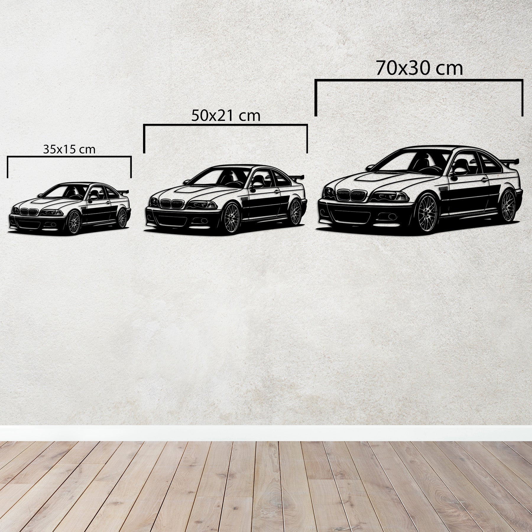BMW M3 GTR – Spor Araba Metal Duvar Dekoru