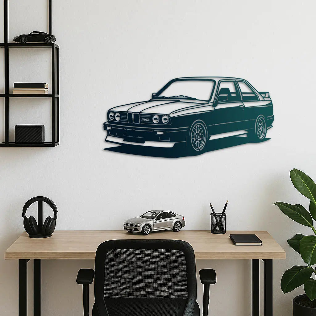 BMW E30 M3 – Araba Metal Duvar Dekoru Laser Artique