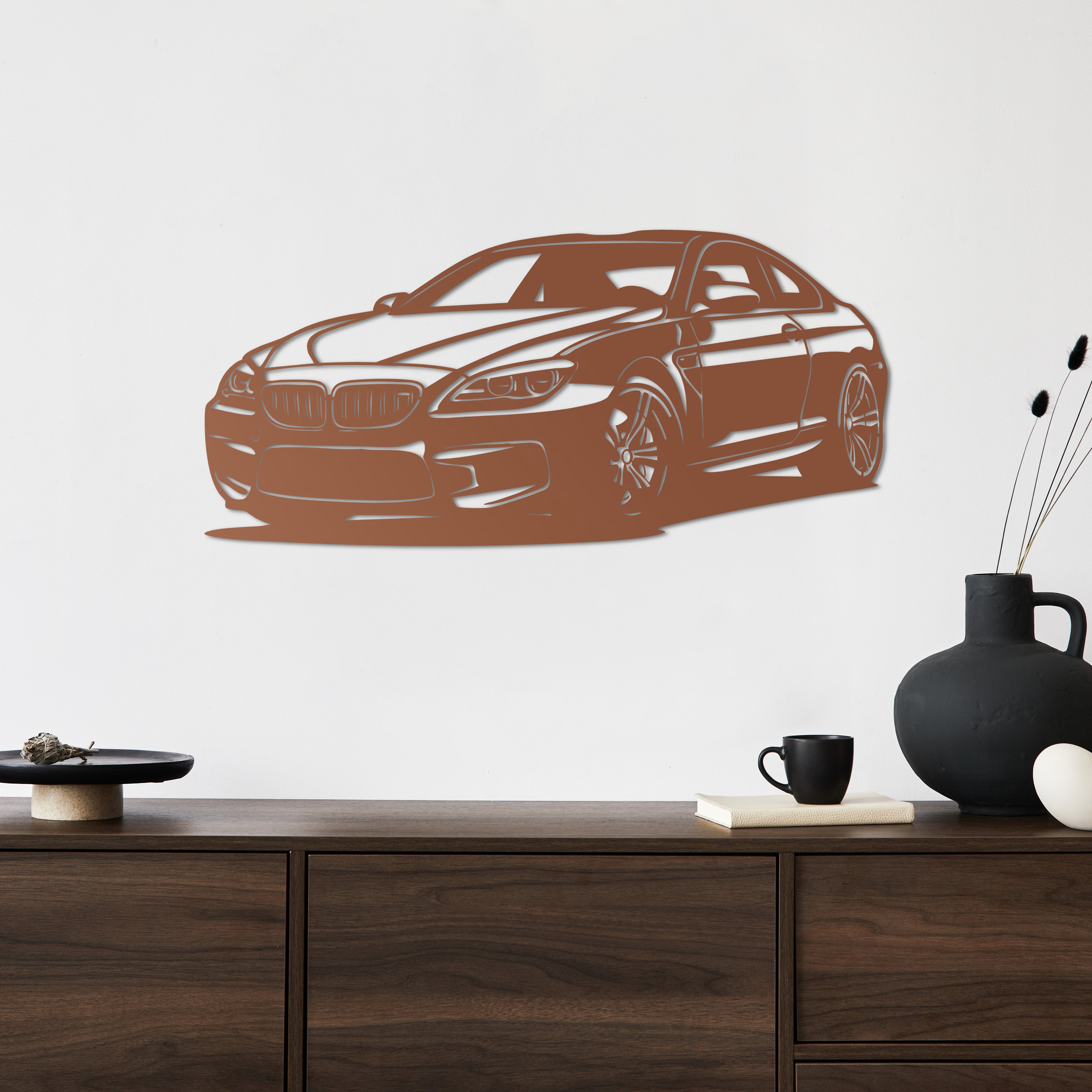 BMW M6 – Spor Araba Metal Duvar Dekoru