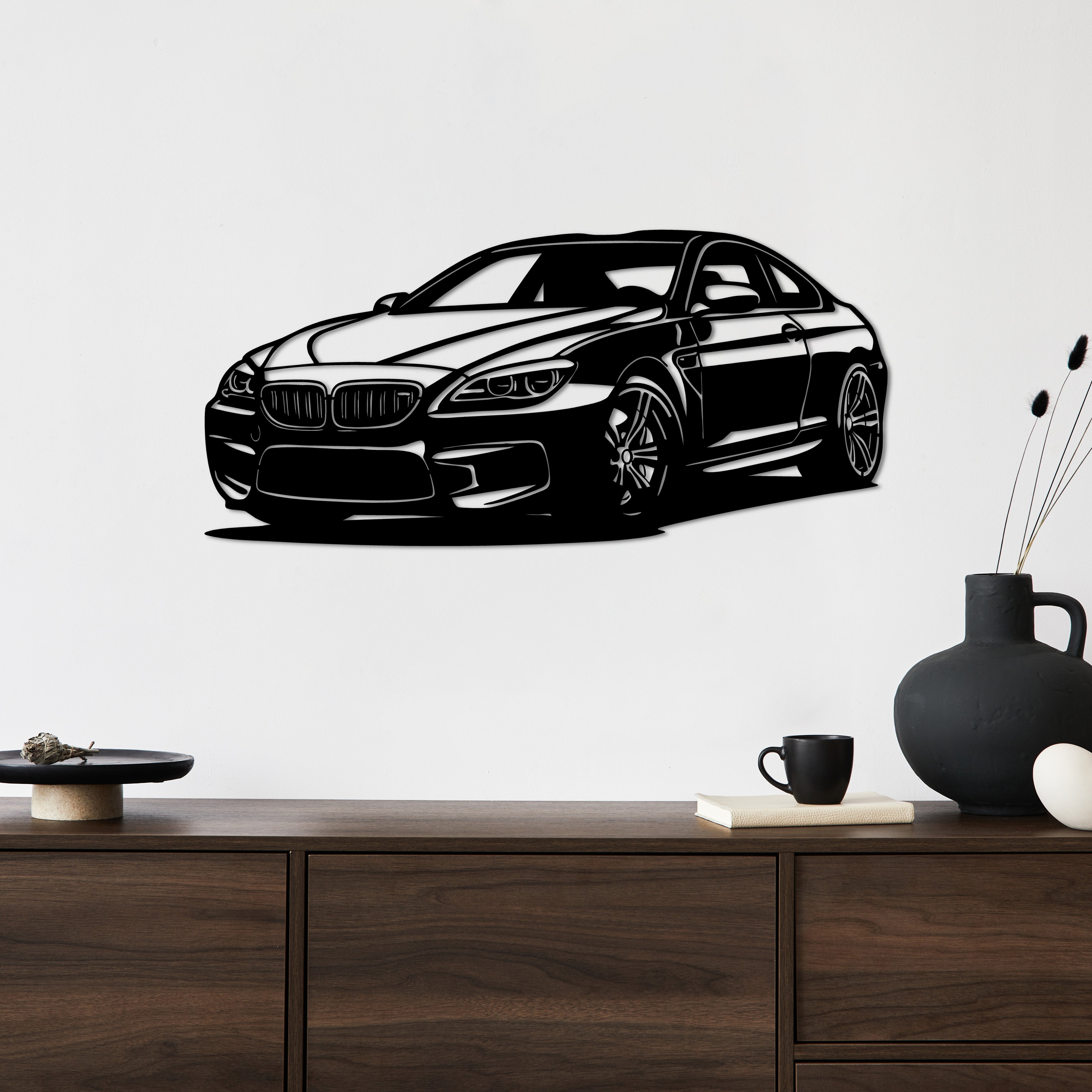 BMW M6 – Spor Araba Metal Duvar Dekoru