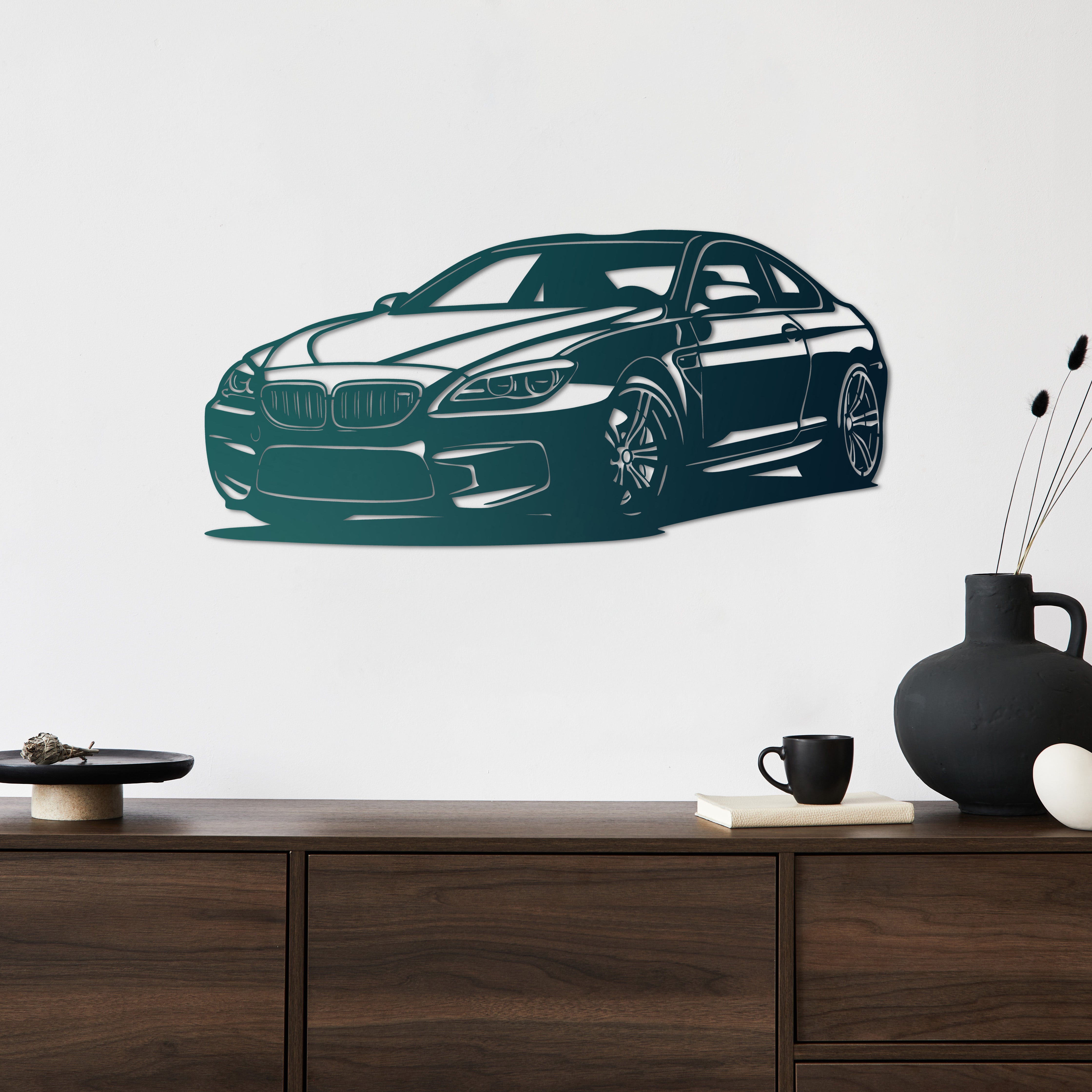 BMW M6 – Spor Araba Metal Duvar Dekoru