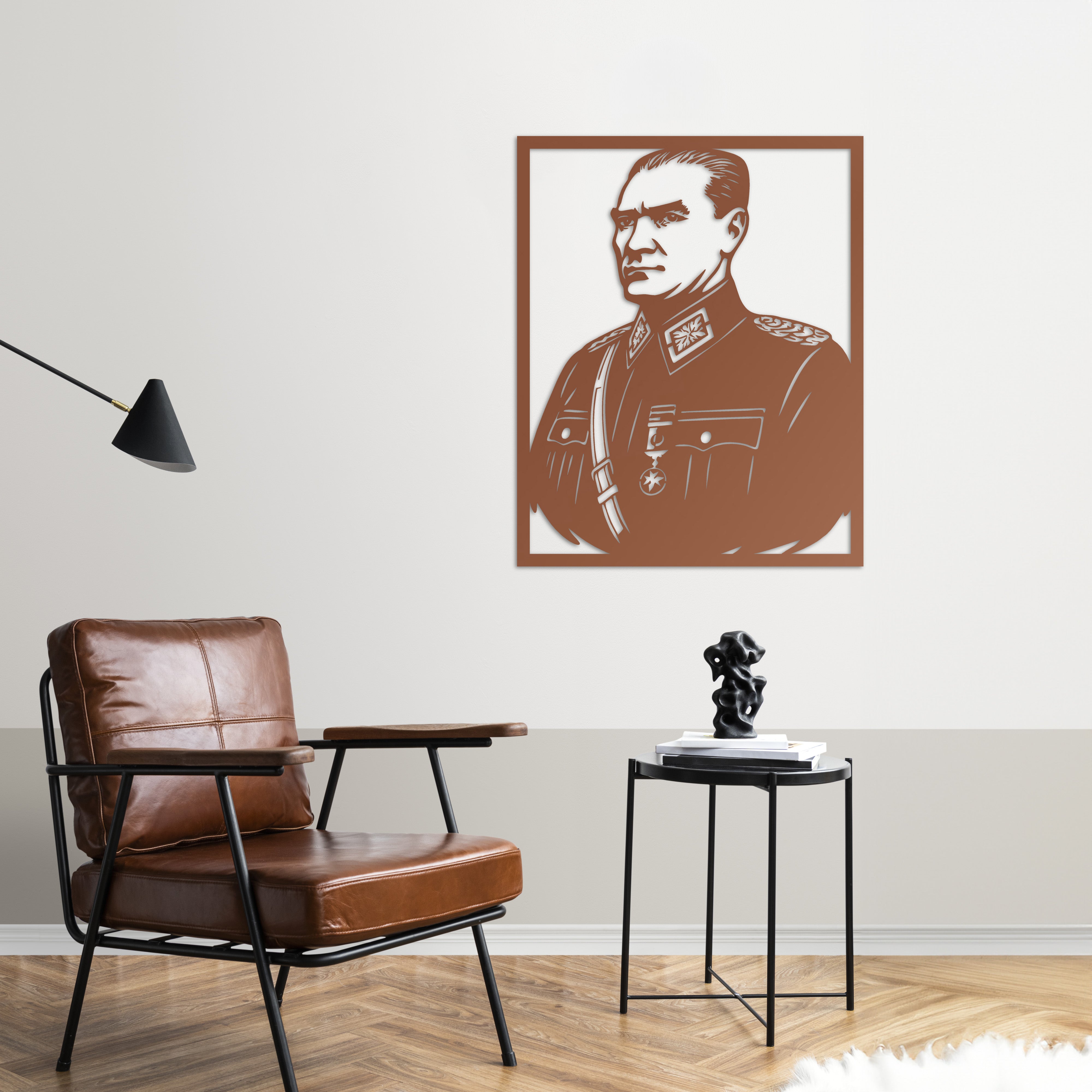 Mareşal Atatürk Portre – Metal Duvar Dekoru