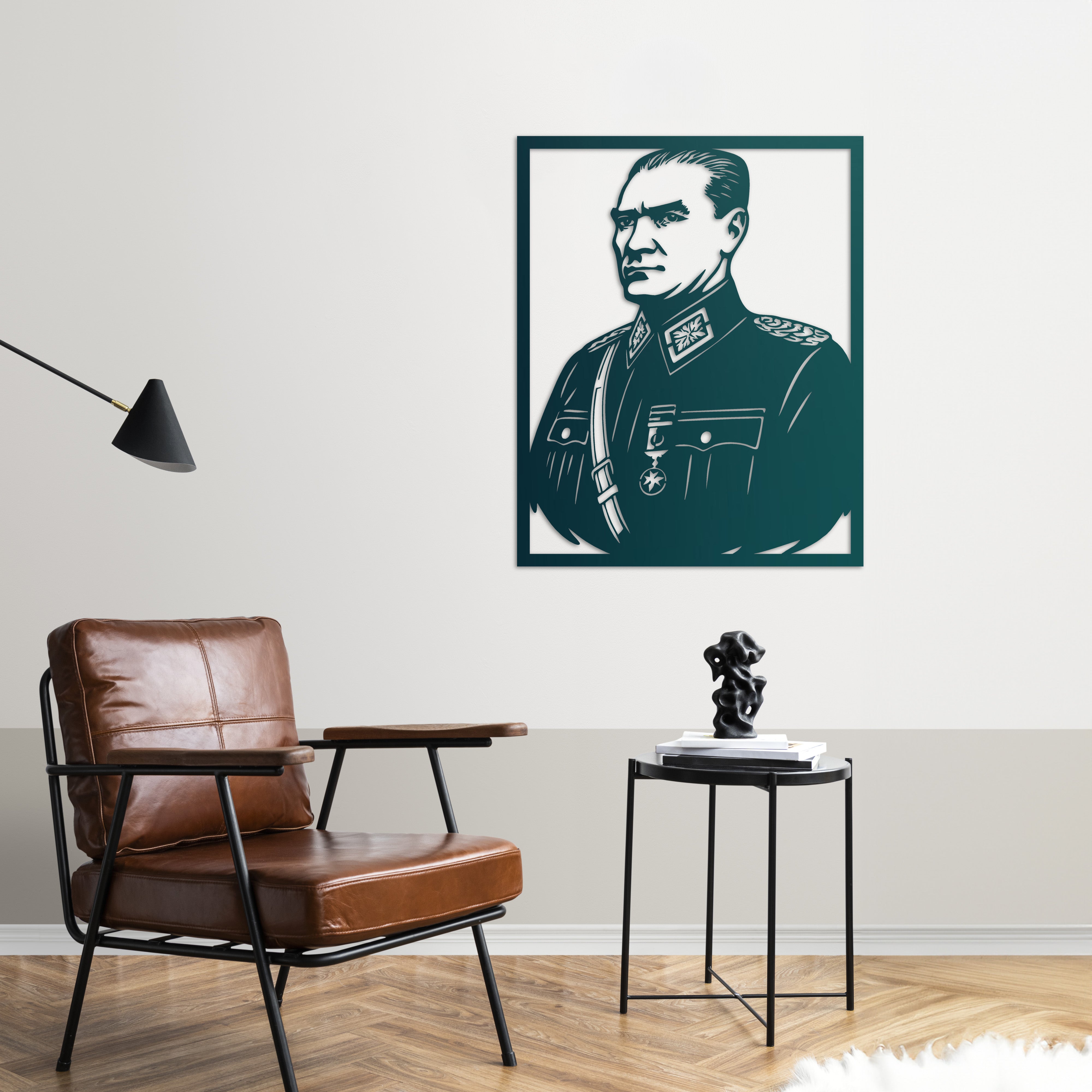 Mareşal Atatürk Portre – Metal Duvar Dekoru